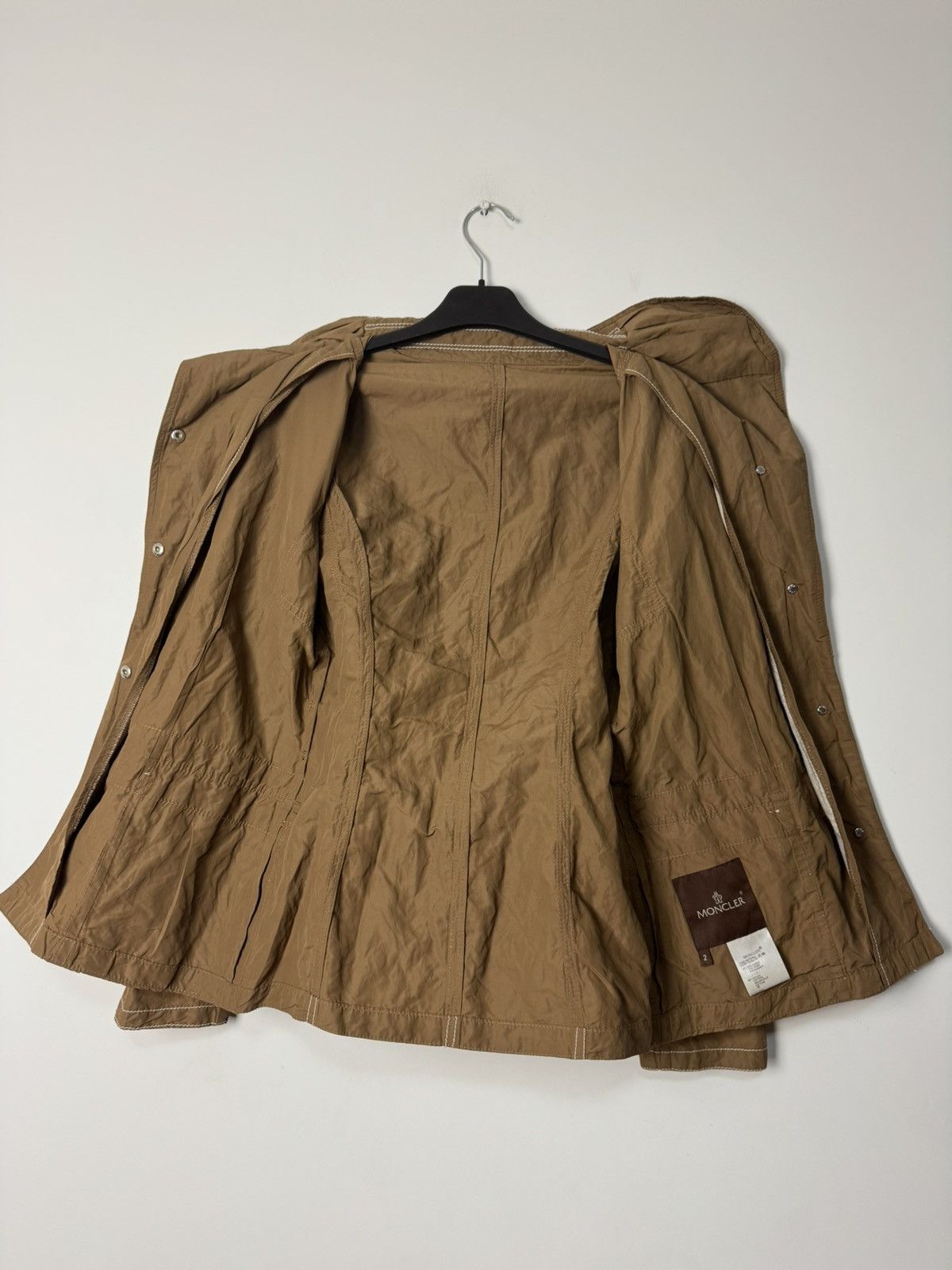 Moncler Moncler Light Brown Utility Jacket Luxury Designer Size M / US 6-8 / IT 42-44 - 11 Thumbnail