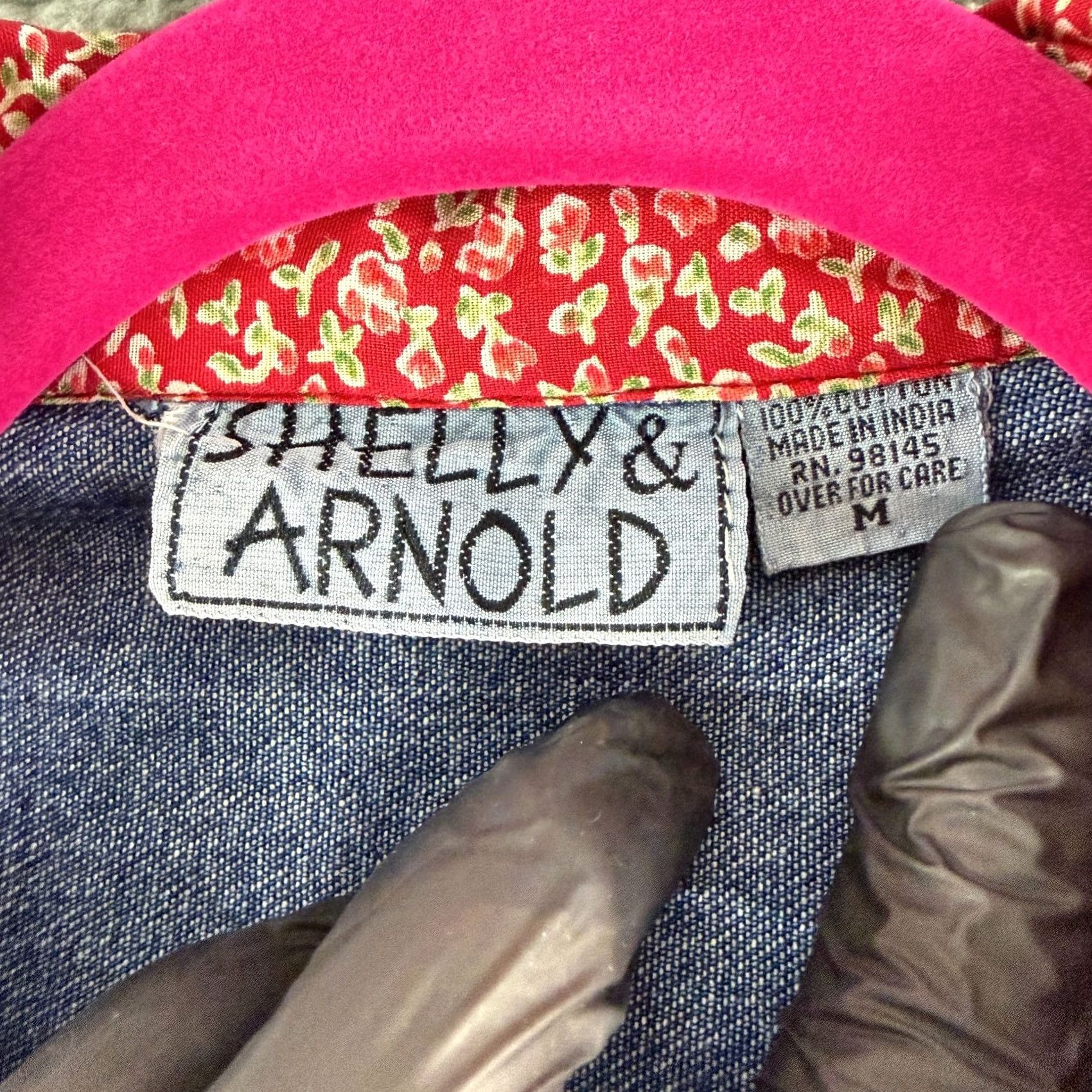 Vintage Shelly & Arnold Denim Vest, Boho Western Festival Style, Patchwork Blue Size M / US 6-8 / IT 42-44 - 7 Thumbnail