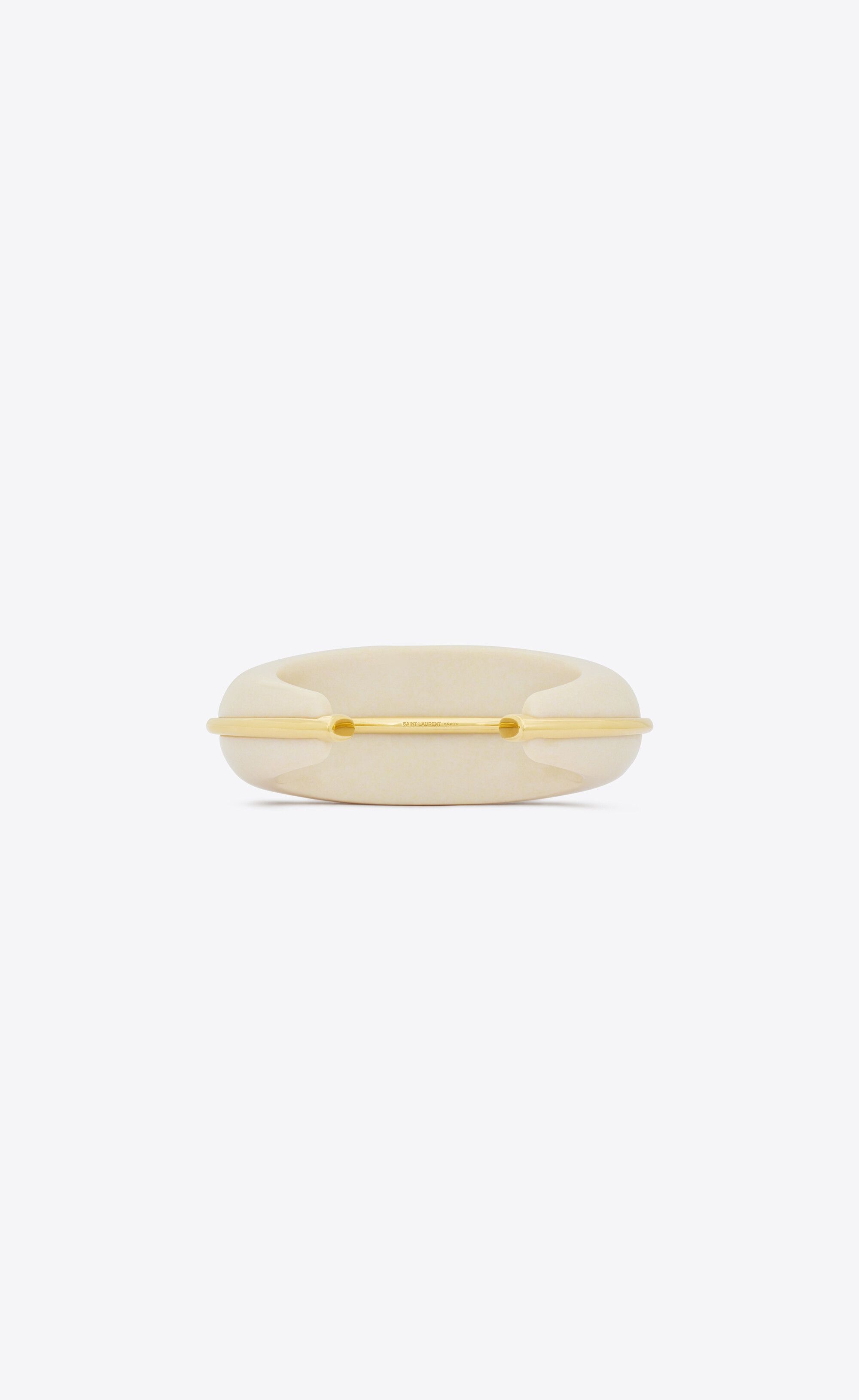 Saint Laurent Paris o1s1wg110325 Size: M / 723380 Dome Cuff Bracelet Metal Size ONE SIZE - 1 Thumbnail