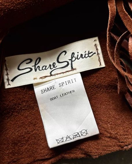 Share Spirit Homme SHARE SPIRIT Early Era Amber Openwork Goatskin Leather Vest Size US S / EU 44-46 / 1 - 9 Thumbnail