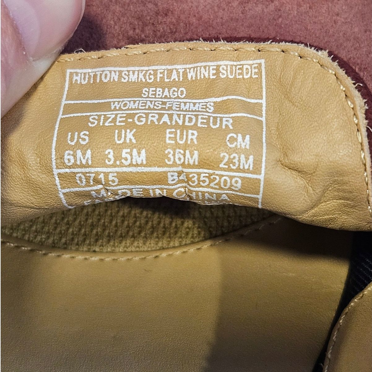 Sebago SEBAGO Wine Suede Leather Hutton Smoking Flat sz 6M Size US 6 / IT 36 - 2 Thumbnail