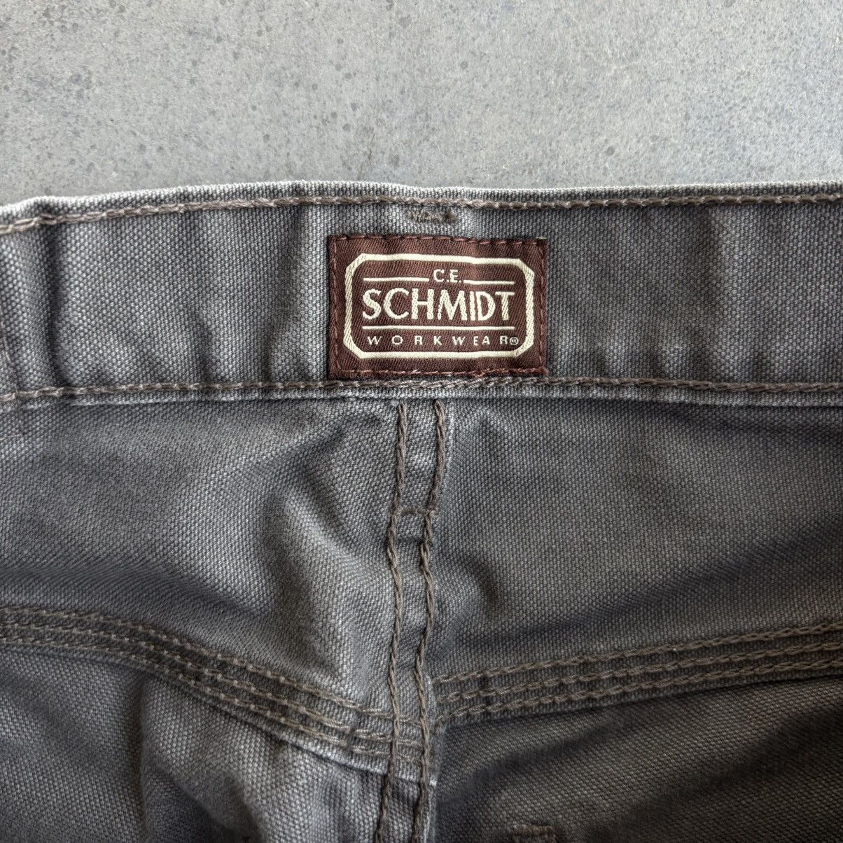 SCHMIDT Vintage Carhartt Style Olive Green Painters Pants 30x32 Size US 30 / EU 46 - 6 Thumbnail