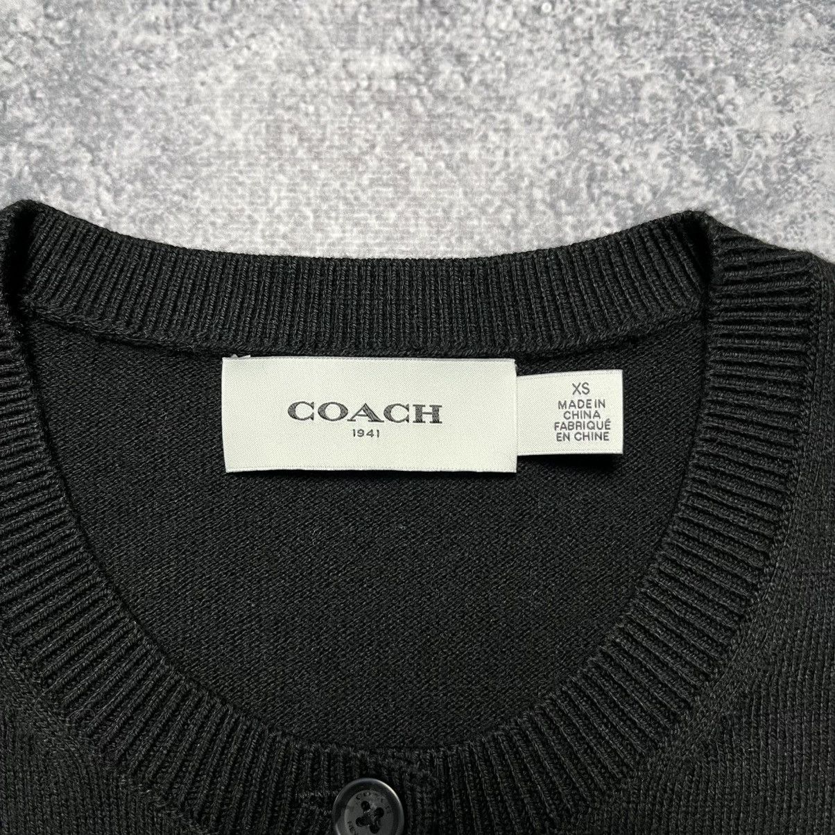 Coach Coach Black Cardigan Sweater Luxury Designer Size XS / US 0-2 / IT 36-38 - 3 Thumbnail