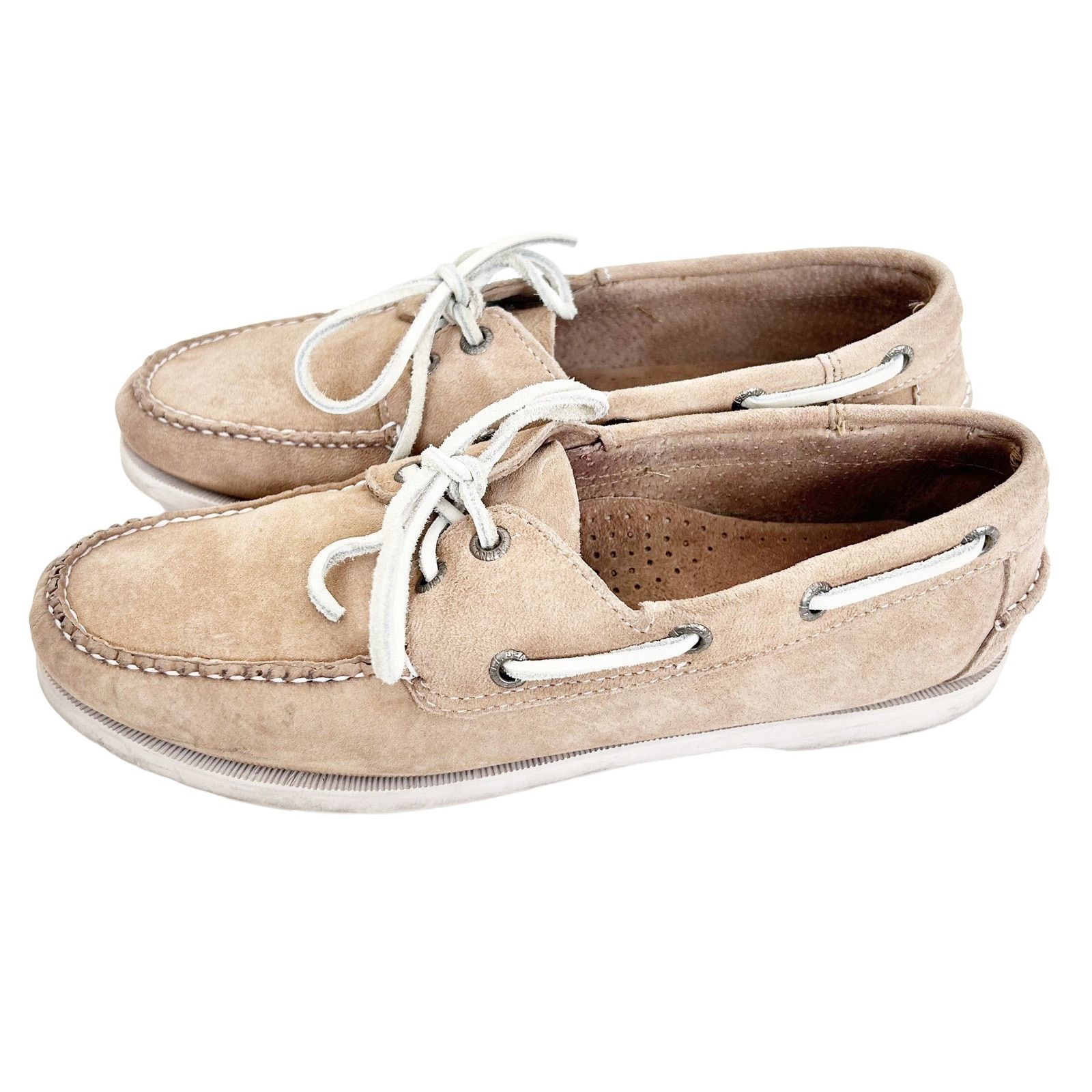 L.L. Bean LL Bean Tan Leather Loafers Moccasins Sz 8.5 Size US 8.5 / IT 38.5 - 3 Thumbnail
