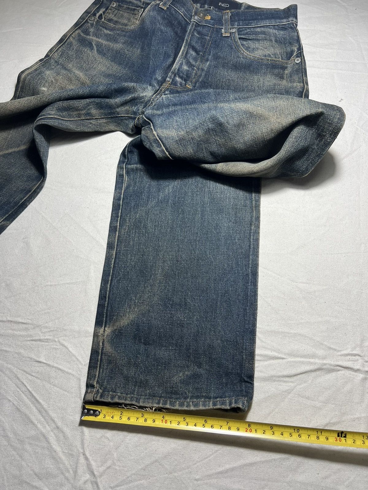 Yohji Yamamoto INED HOMME distressed denim Size US 30 / EU 46 - 6 Thumbnail