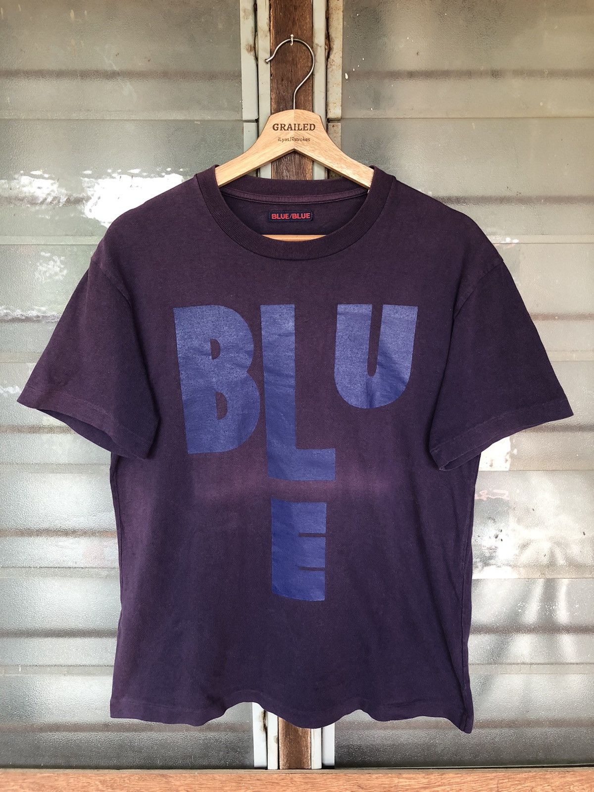Blue Blue Japan Vintage Blue/Blue Japan Faded Shirt Tee Size US S / EU 44-46 / 1 - 2 Thumbnail