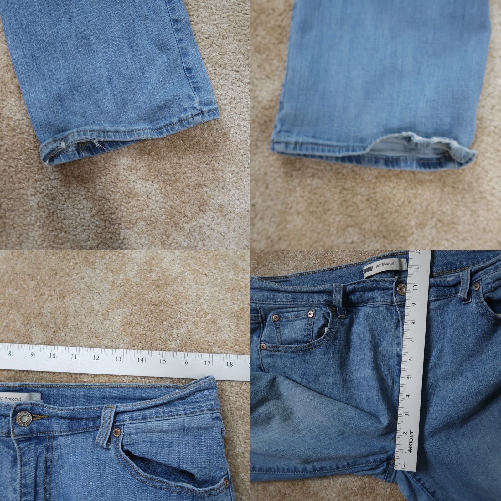 Levi's Levi's 515 Bootcut Jeans Women's 14 Blue Denim Stretch Mid Rise 31in Inseam Regular Size 36" / US 14 / IT 50 - 8 Thumbnail