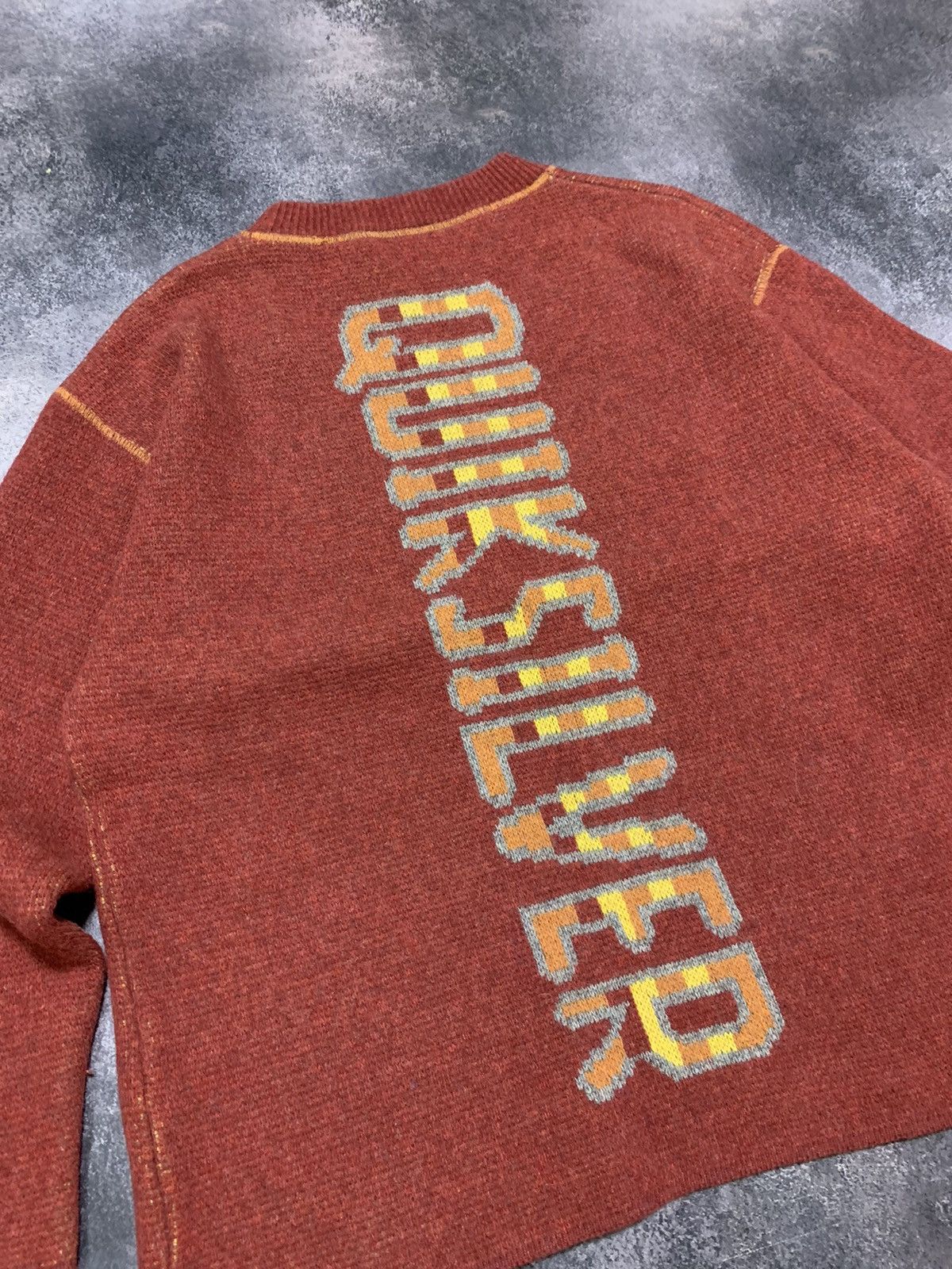 Quiksilver × Vintage Rare🍊 Vintage 90 s Quiksilver Embroidered Logo Sweatshirt Size US M / EU 48-50 / 2 - 2 Thumbnail