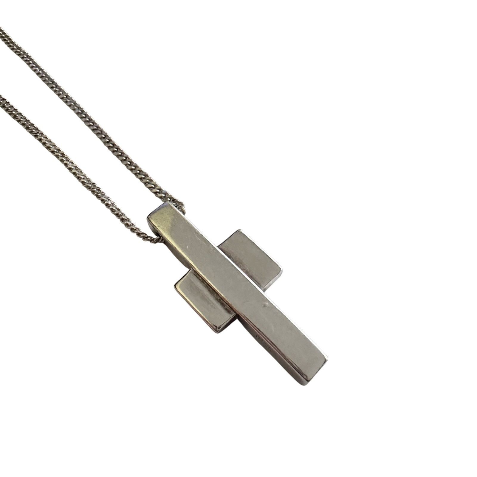 Gucci Gucci Thick Abstract Cross Necklace Size ONE SIZE - 11 Thumbnail