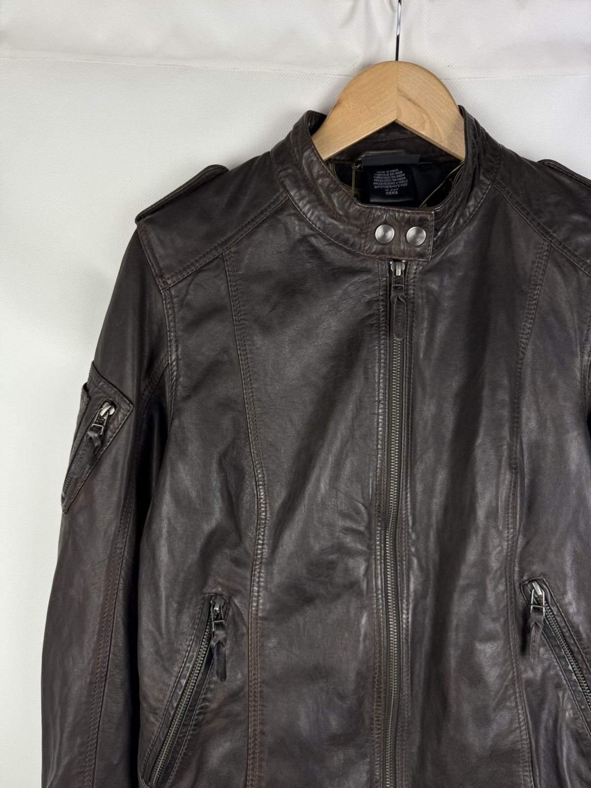 BMW BMW Motorrad Ladies Lamb Leather Motorcycle Jacket Size M Size M / US 6-8 / IT 42-44 - 4 Thumbnail