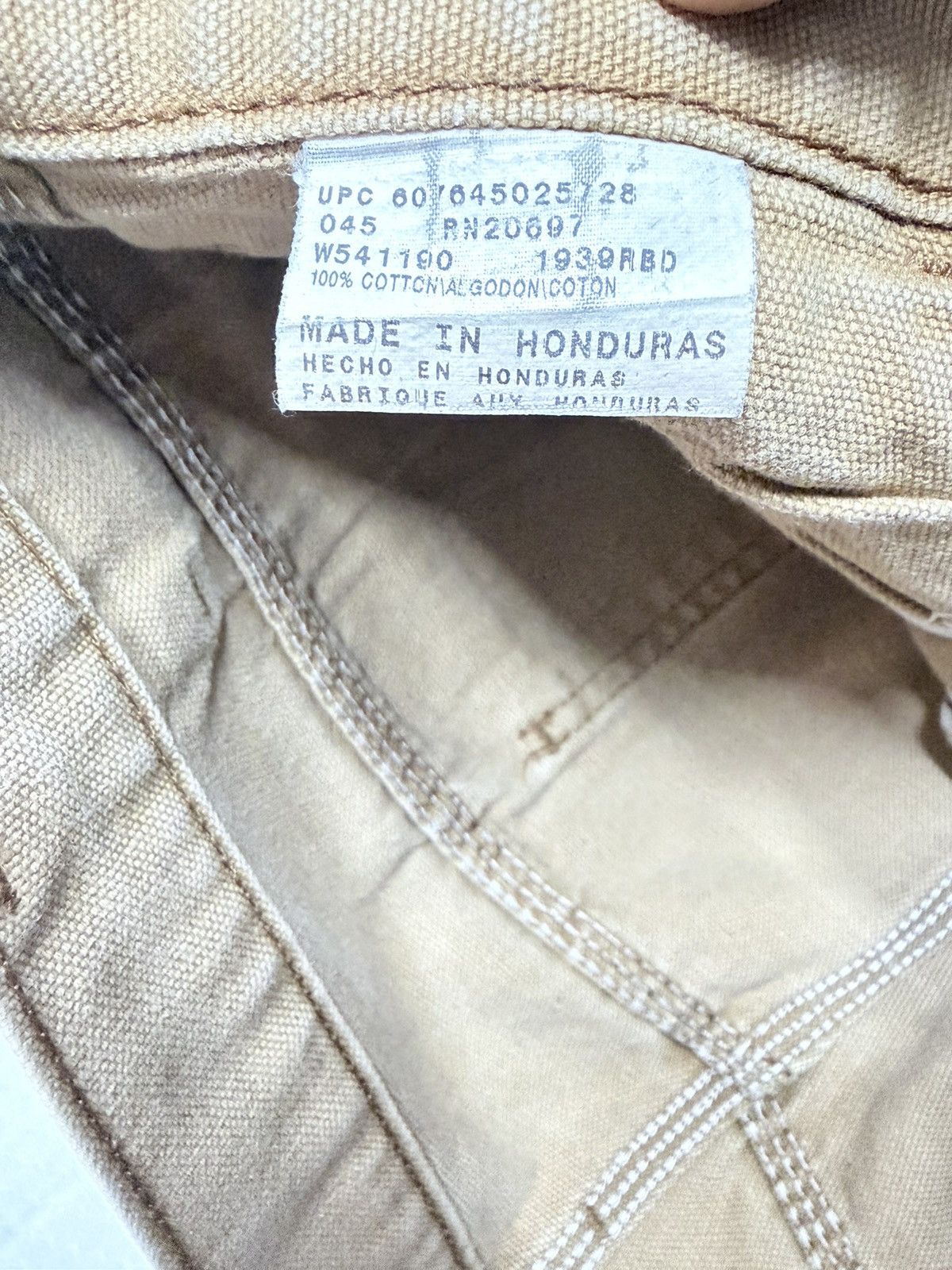 Dickies Vintage Dickies Carpenter Pants Tan Canvas WorkwearW38 x L28 Size US 38 / EU 54 - 7 Thumbnail
