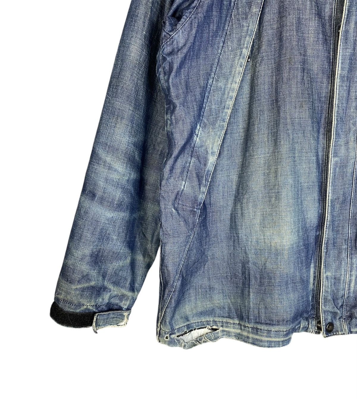 The North Face Y2K The North Face Gorpcore Destressed Denim Hoodie Size US M / EU 48-50 / 2 - 4 Thumbnail
