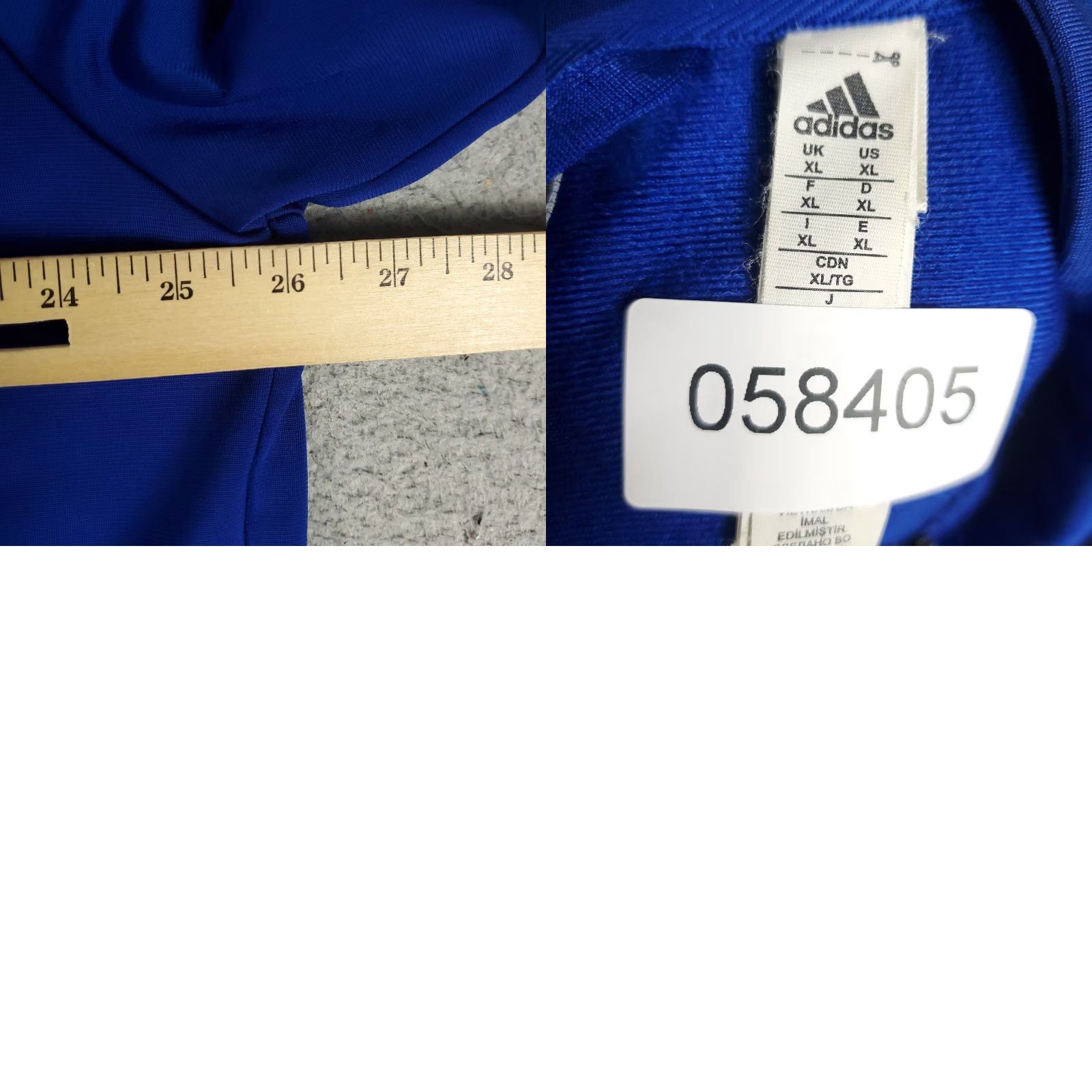 Adidas Adidas Track Jacket Mens XL Blue Full Zip Activewear Sports Size US XL / EU 56 / 4 - 8 Thumbnail