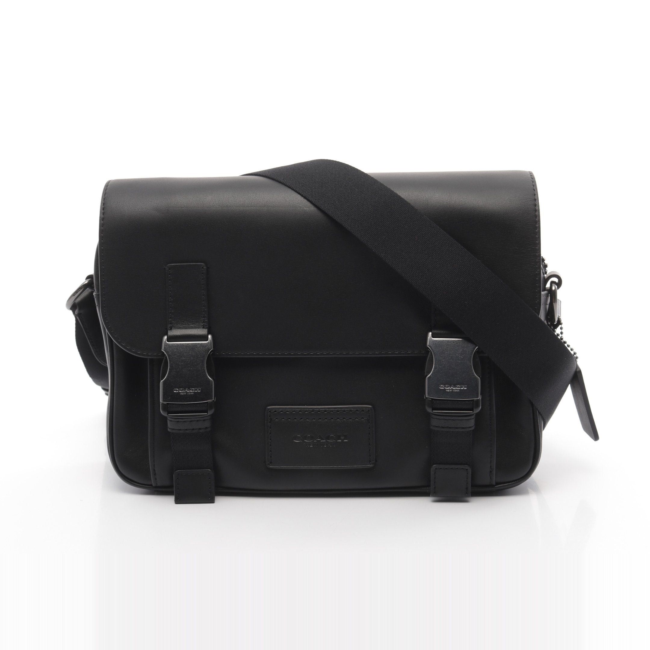 Coach Coach Truck Crossbody Shoulder Bag Leather Black Size ONE SIZE - 1 Thumbnail