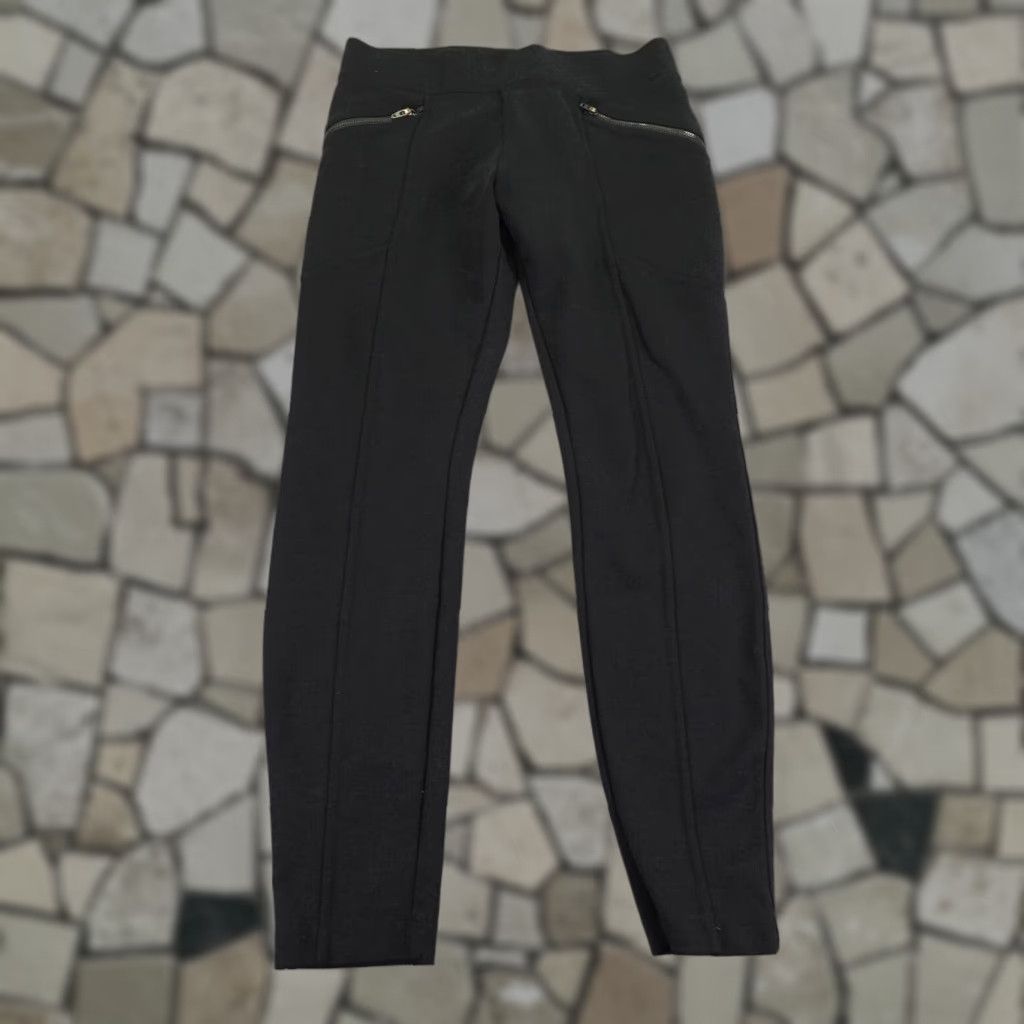 Vintage VINTAGE American Giant Women's Pants Size 6 Black Skinny Leggings Pockets Casual Size 28" / US 6 / IT 42 - 1 Thumbnail