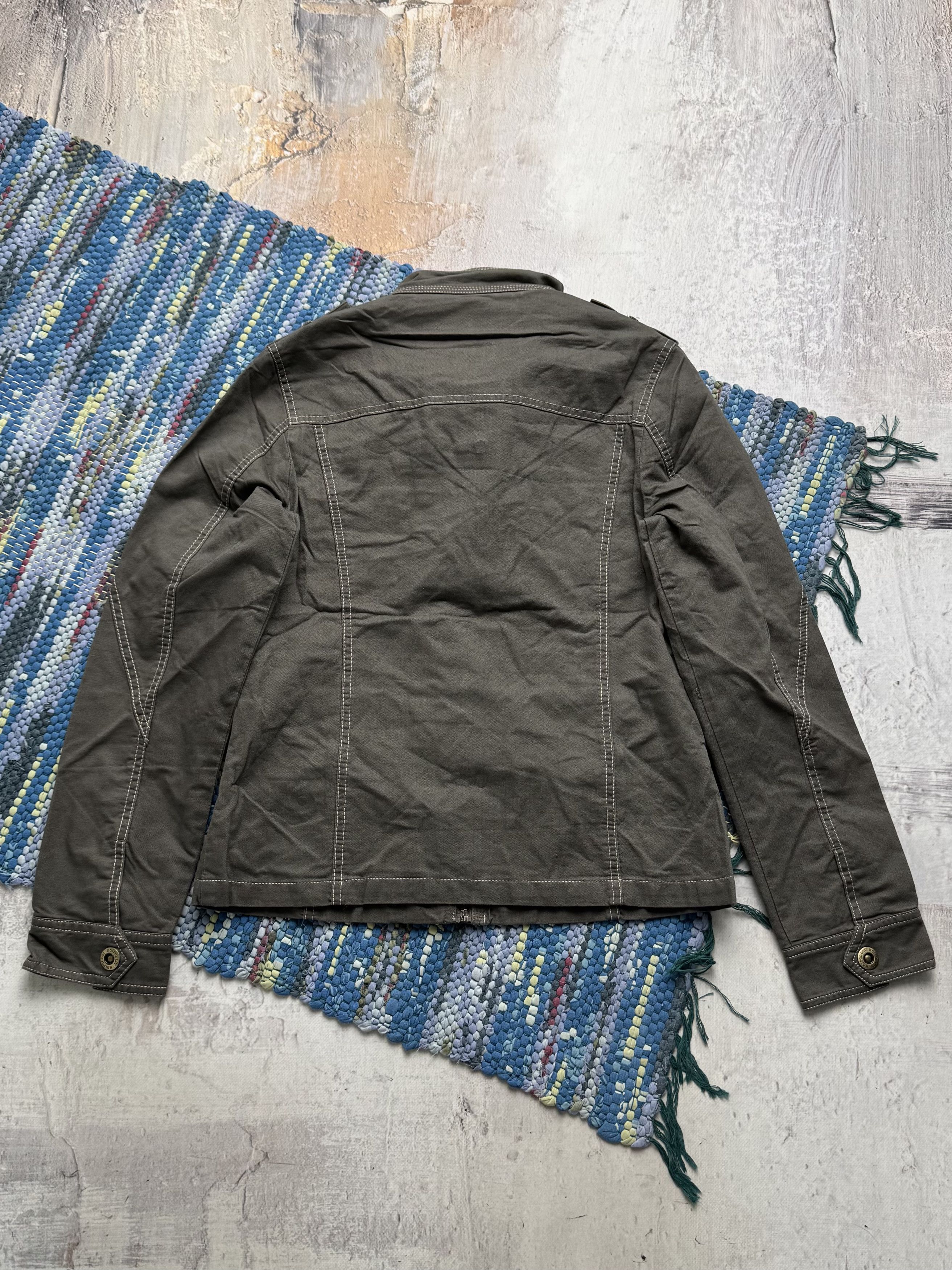Vintage Vintage Utility Jacket Military Button Casual Coat Size S / US 4 / IT 40 - 4 Thumbnail