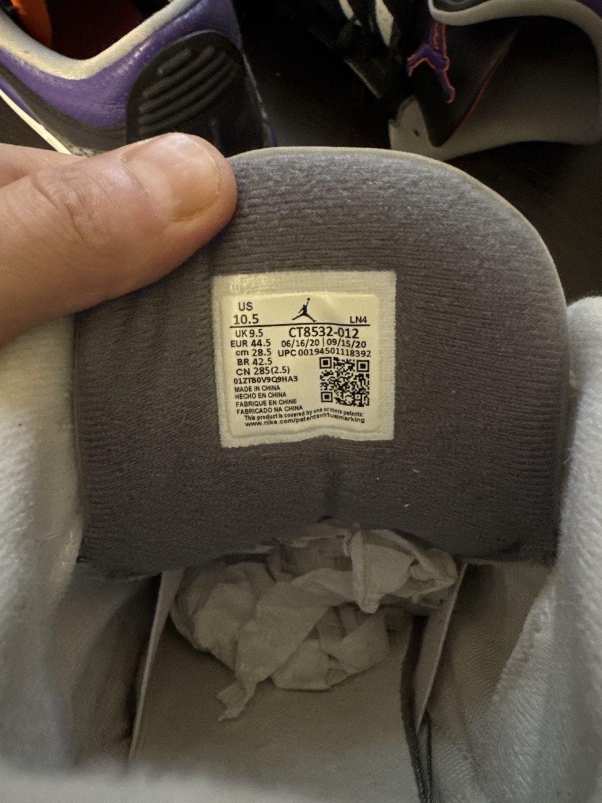Jordan Brand × Nike Jordan 3 Cool Grey Size US 10.5 / EU 43-44 - 8 Thumbnail