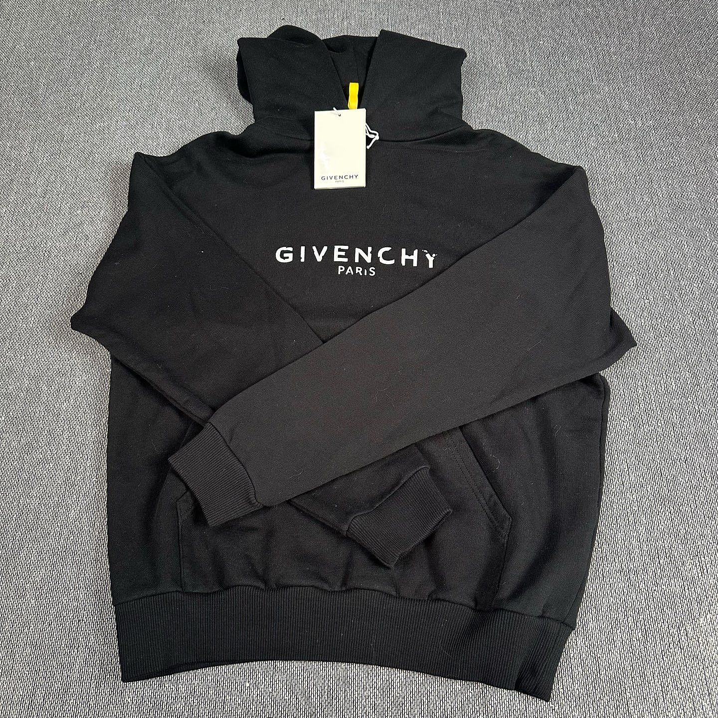 Givenchy Givenchy Distressed Logo Hoodie Size S Size US S / EU 44-46 / 1 - 1 Thumbnail