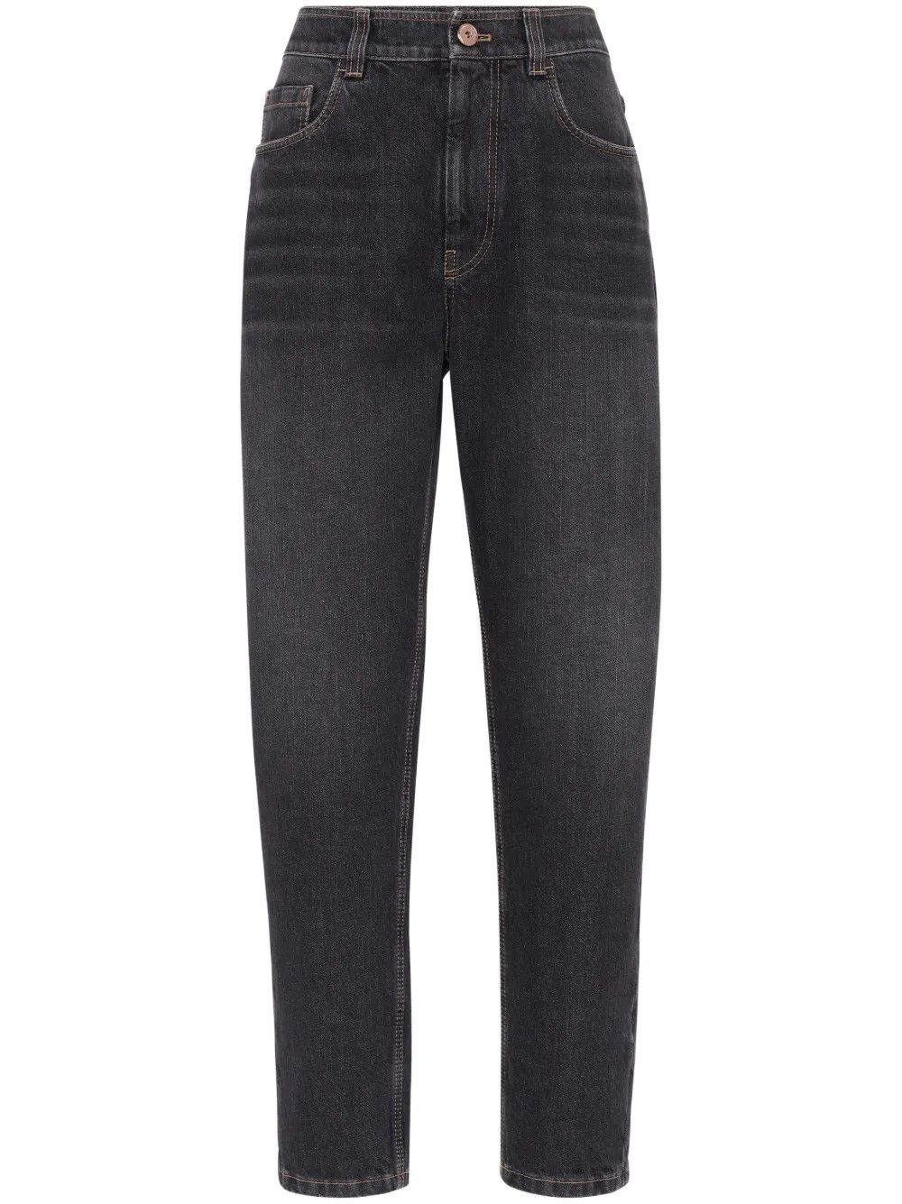 Brunello Cucinelli o1la1rc1a0425 Lady Denim Pants in Black Size 28" / US 6 / IT 42 - 1 Thumbnail