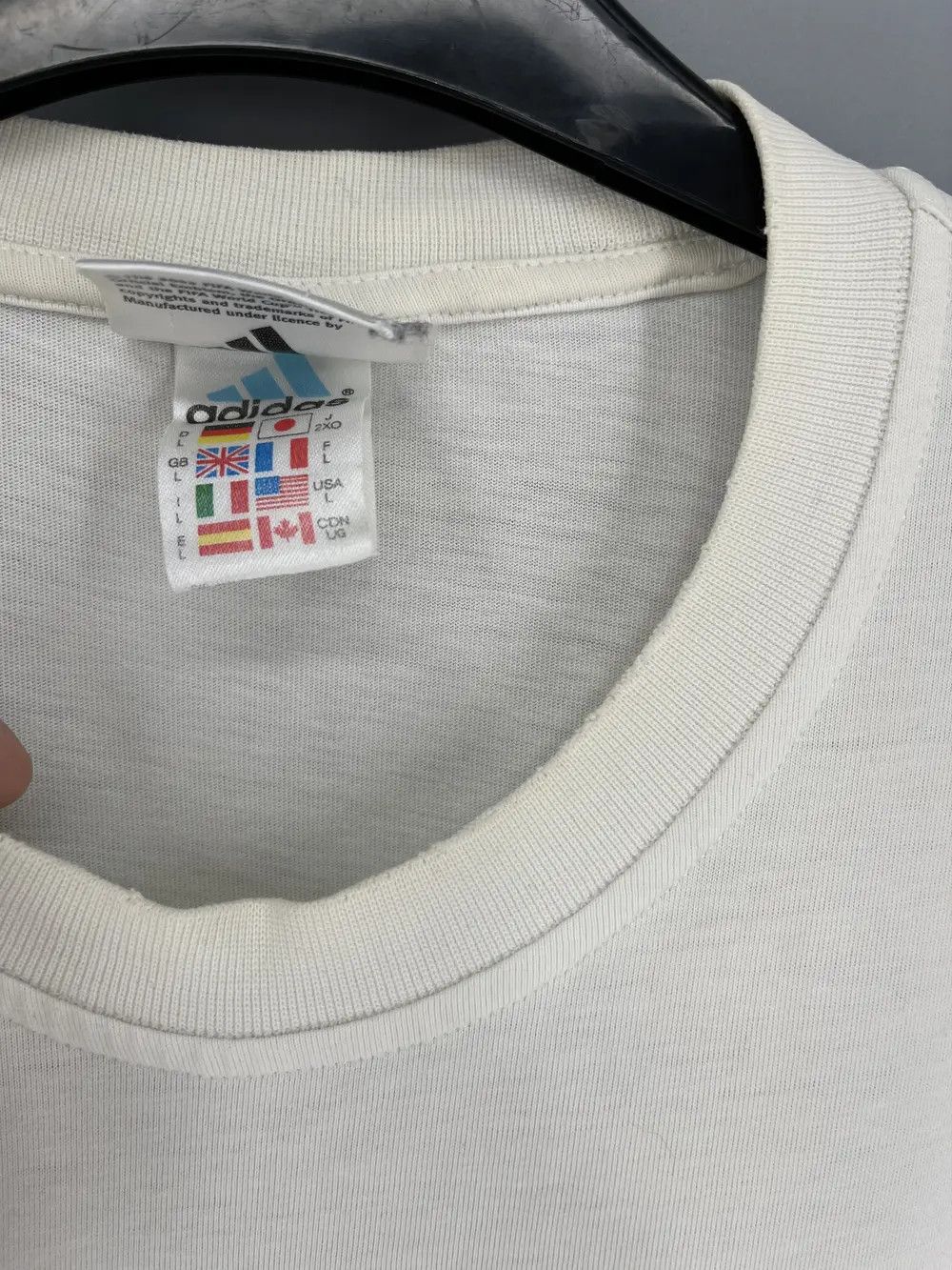 Adidas Adidas 90s Vintage Fifa World Cup Korea Japan Tshirt Rare🔥 Size US L / EU 52-54 / 3 - 9 Thumbnail