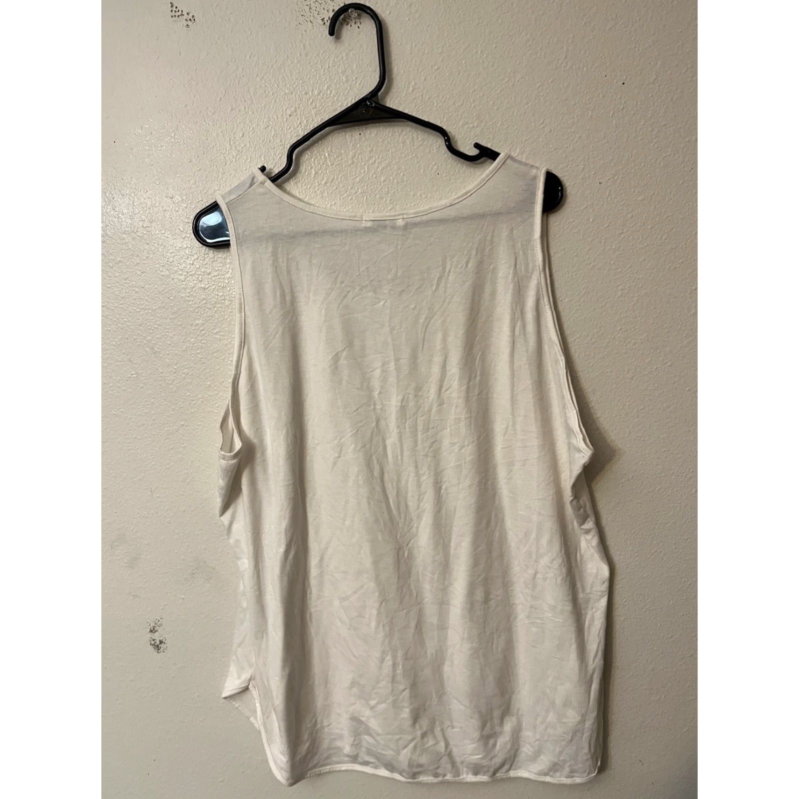 Vintage Coofandy Women's Tank Top Shirt Sleeveless White XL Summer Casual Relaxed Scoop Neck Size XL / US 12-14 / IT 48-50 - 3 Thumbnail