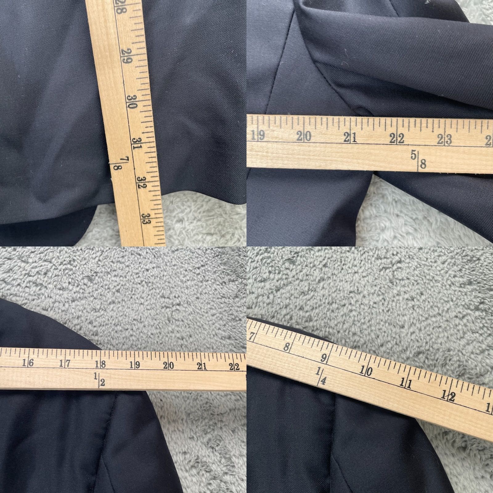 Ermenegildo Zegna Ermenegildo Zegna Blazer Mens 50 Black Notch Lapel Single-Breasted 2-Button Ventless Jacket Coat Suit Regular Chest 44 Size 50R - 8 Thumbnail