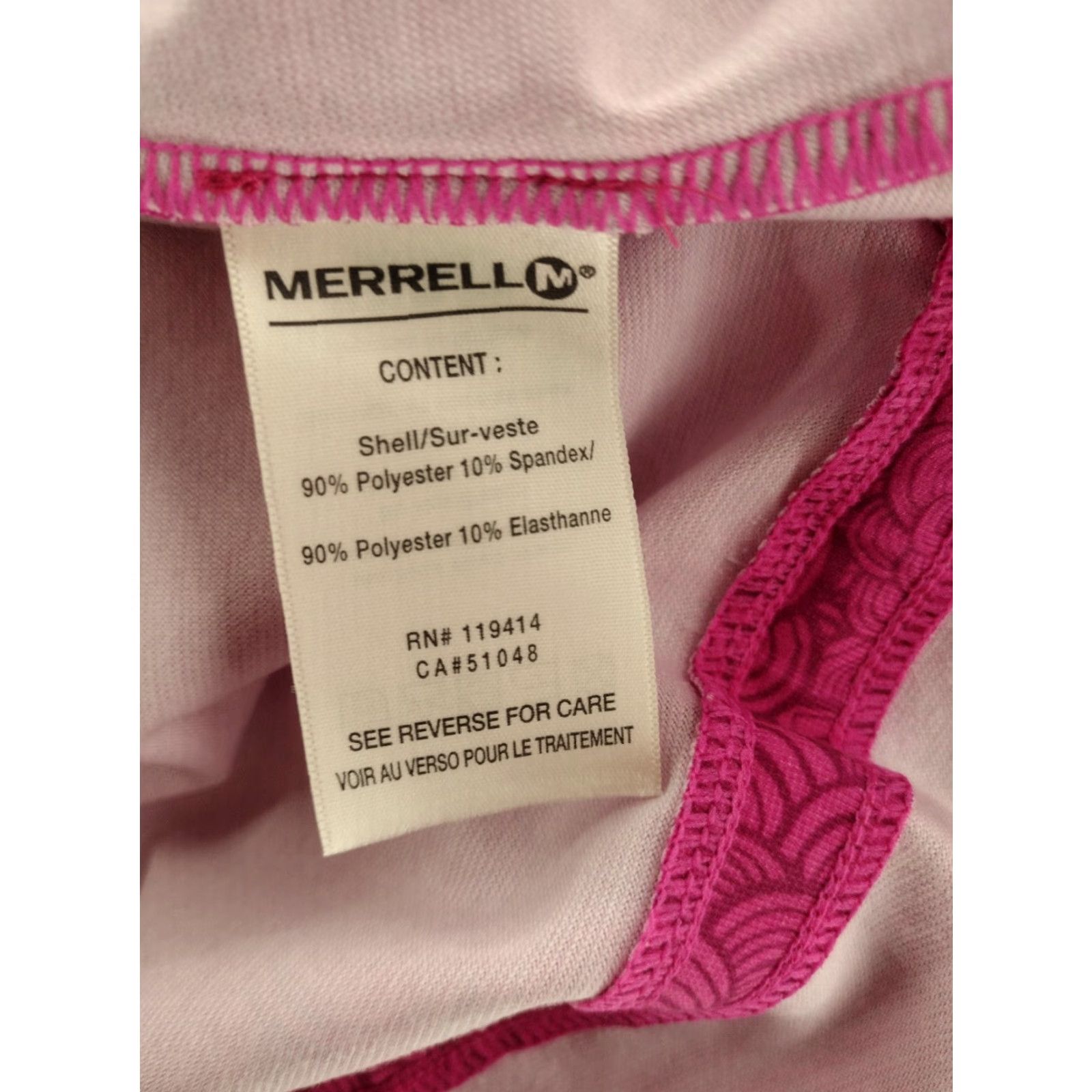 Merrell Merrell Shirt Womens M Short Sleeve Casual Purple pink red Henley Button T-Shirt Basic All Seasons Modern Regular Size M / US 6-8 / IT 42-44 - 4 Thumbnail