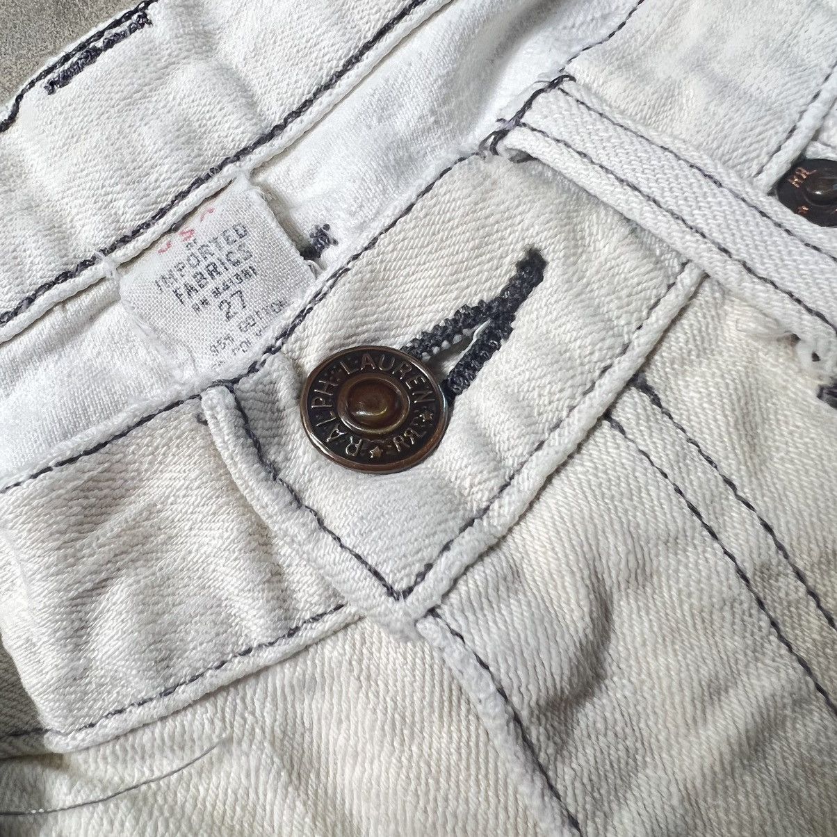 Polo Ralph Lauren Vintage RRL Ralph Lauren Distressed Jeans Pants Size US 27 - 5 Thumbnail