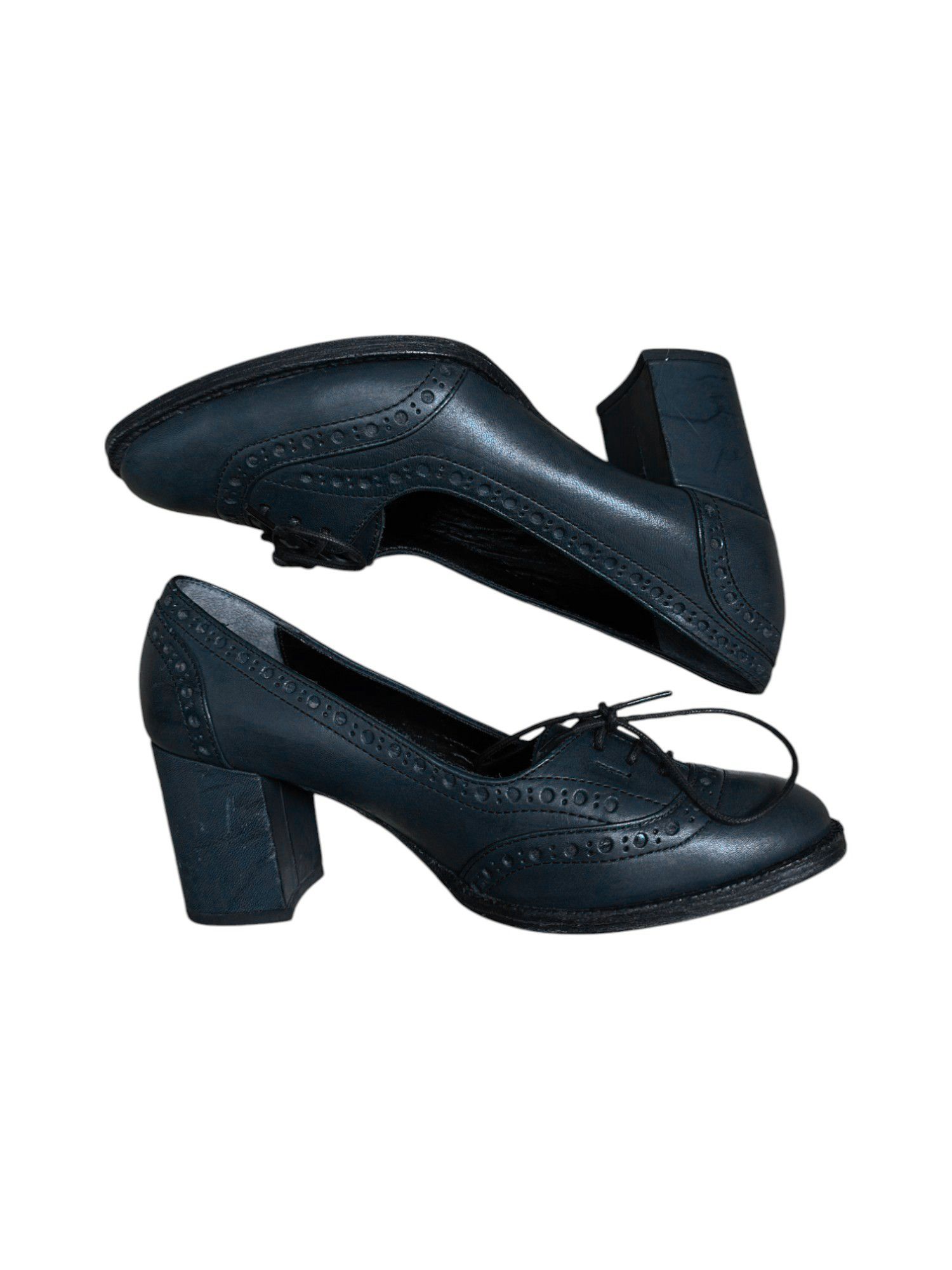 Junya Watanabe S/S 2012 Leather Laced Black Pumps Size US 7 / IT 37 - 1 Thumbnail
