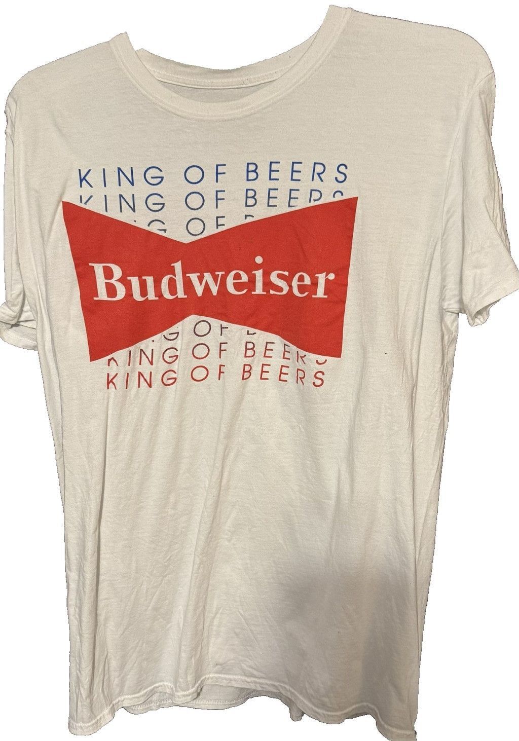 Budweiser Budweiser King of Beers White Vintage Tee Shirt Men Size XL Size US XL / EU 56 / 4 - 1 Thumbnail