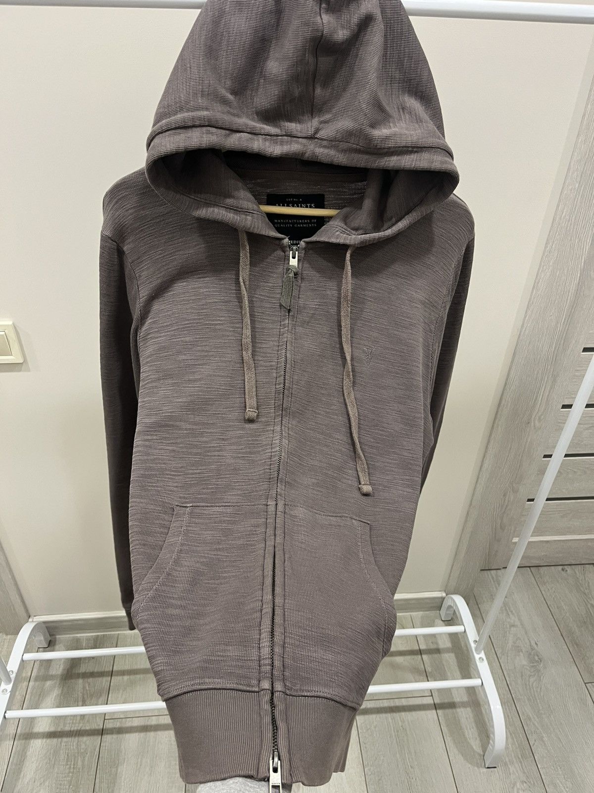 Allsaints Vintage Allsaints Zip Hoodie M Brown Size US M / EU 48-50 / 2 - 3 Thumbnail