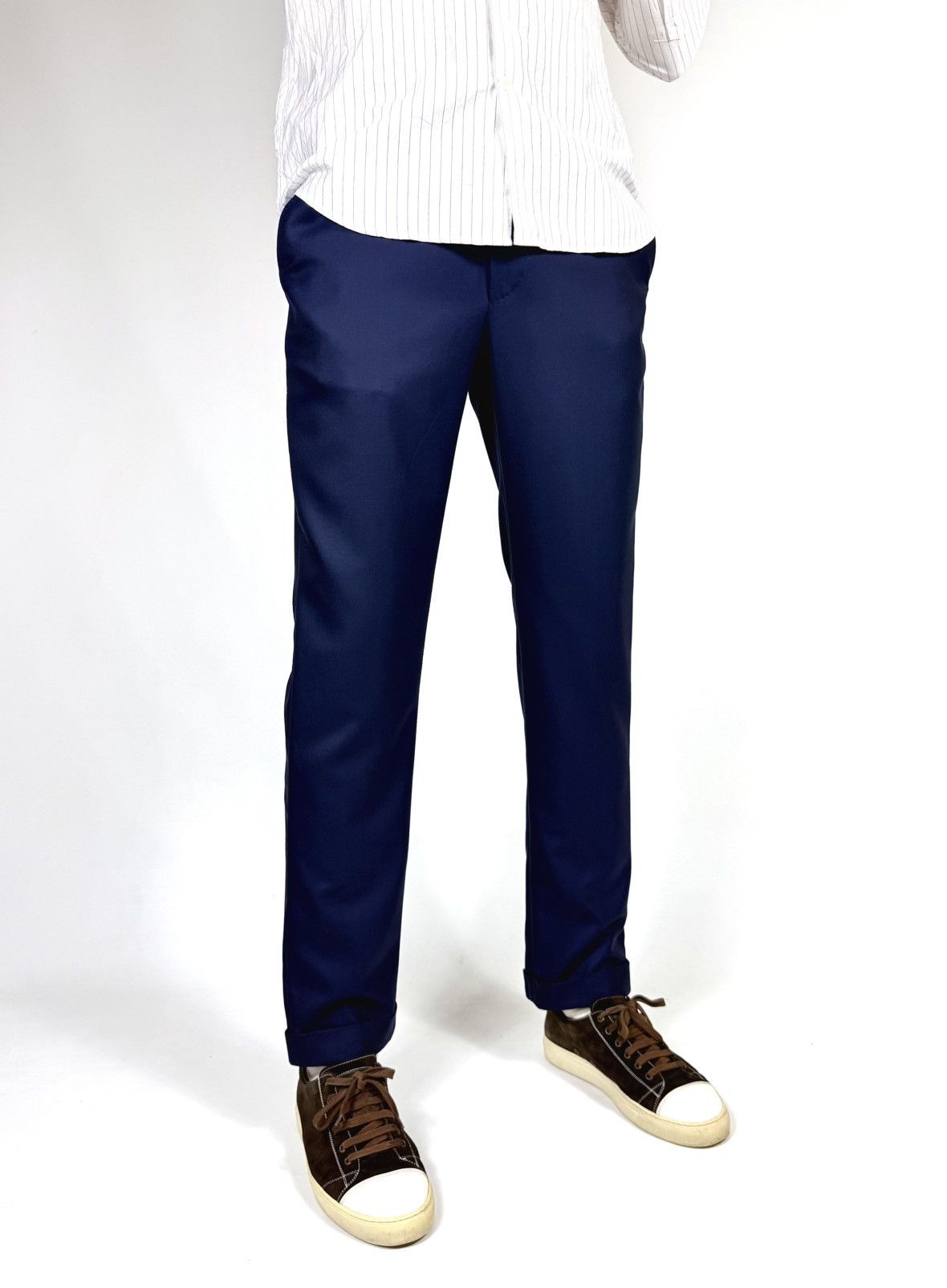 Ermenegildo Zegna Ermenegildo Zegna Wool Straight Trousers Size US 33 - 2 Thumbnail