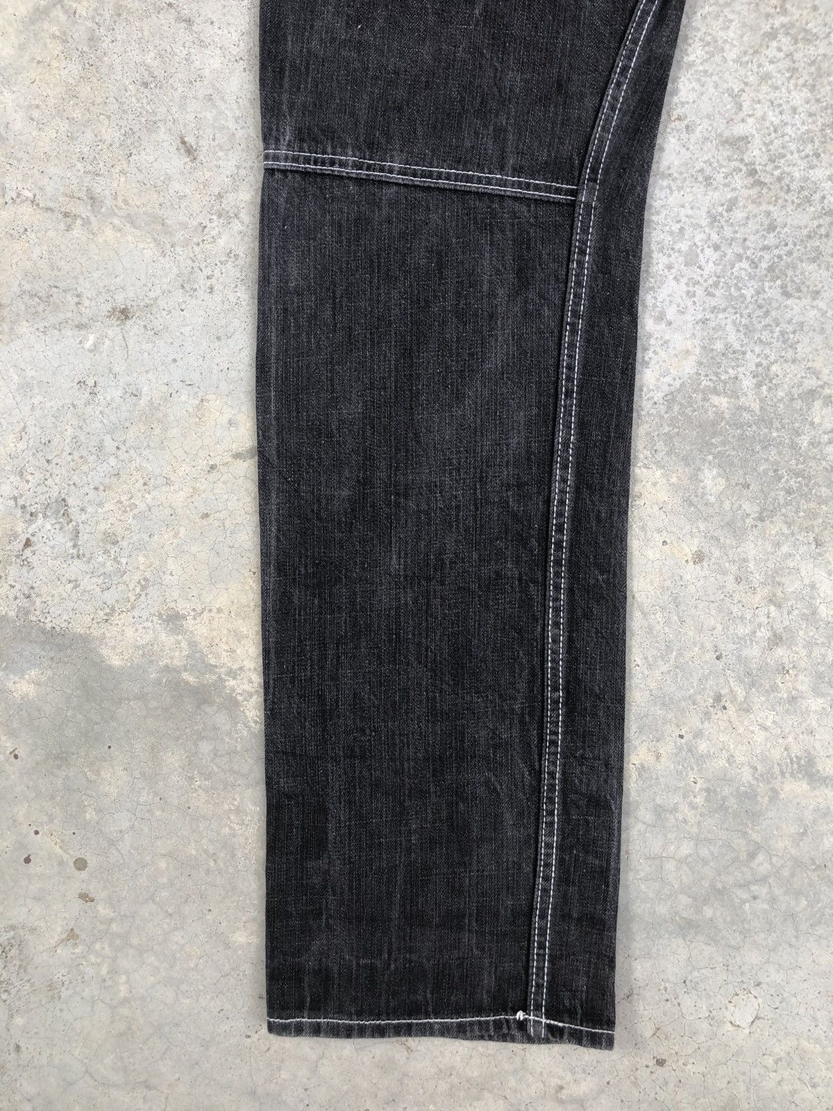 Hysteric Glamour Japanese Dominate Handcrafted Double Waist Distressed Jeans Size US 31 - 12 Thumbnail