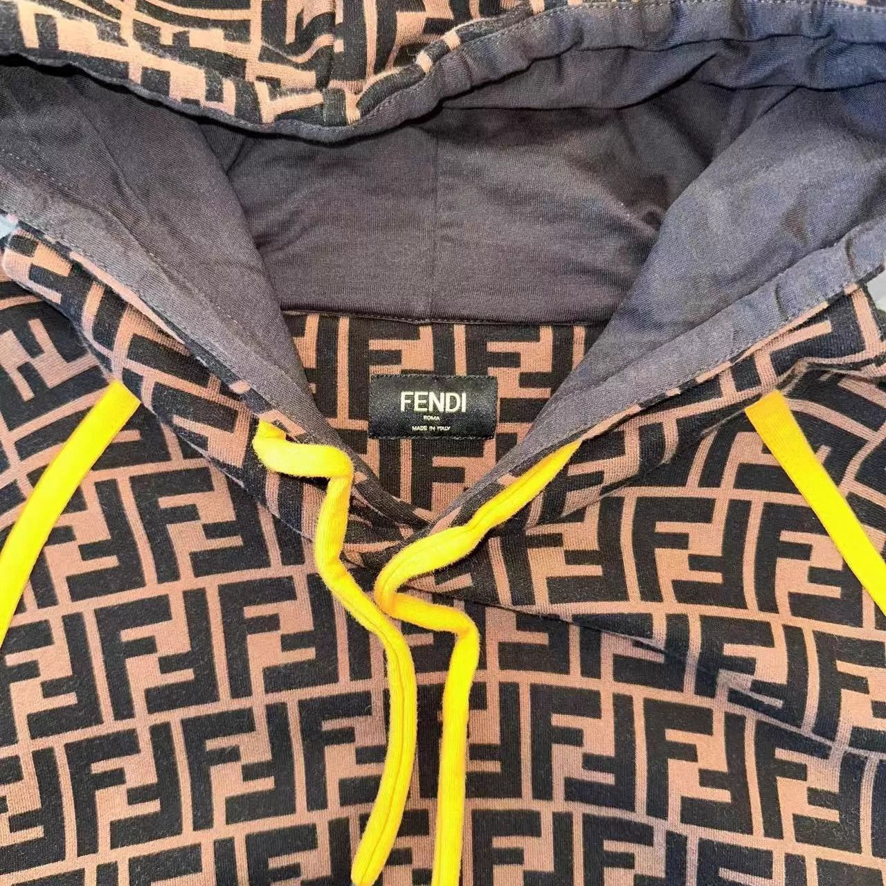 Fendi FENDI brown all over print hoodie M 95 new Size US M / EU 48-50 / 2 - 3 Thumbnail