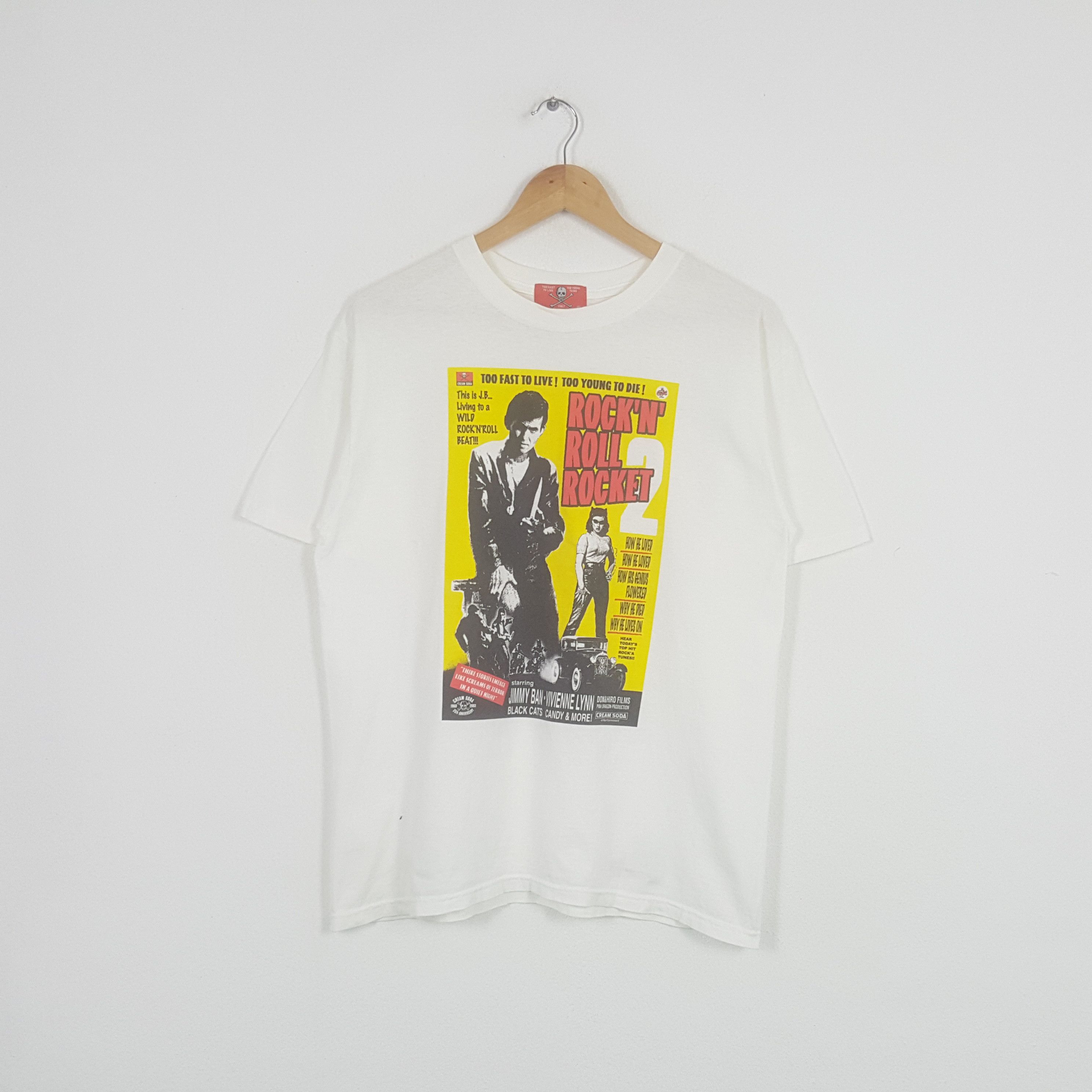 Vintage Cream Soda Rock 'N' Roll Japanese Brand Tshirt