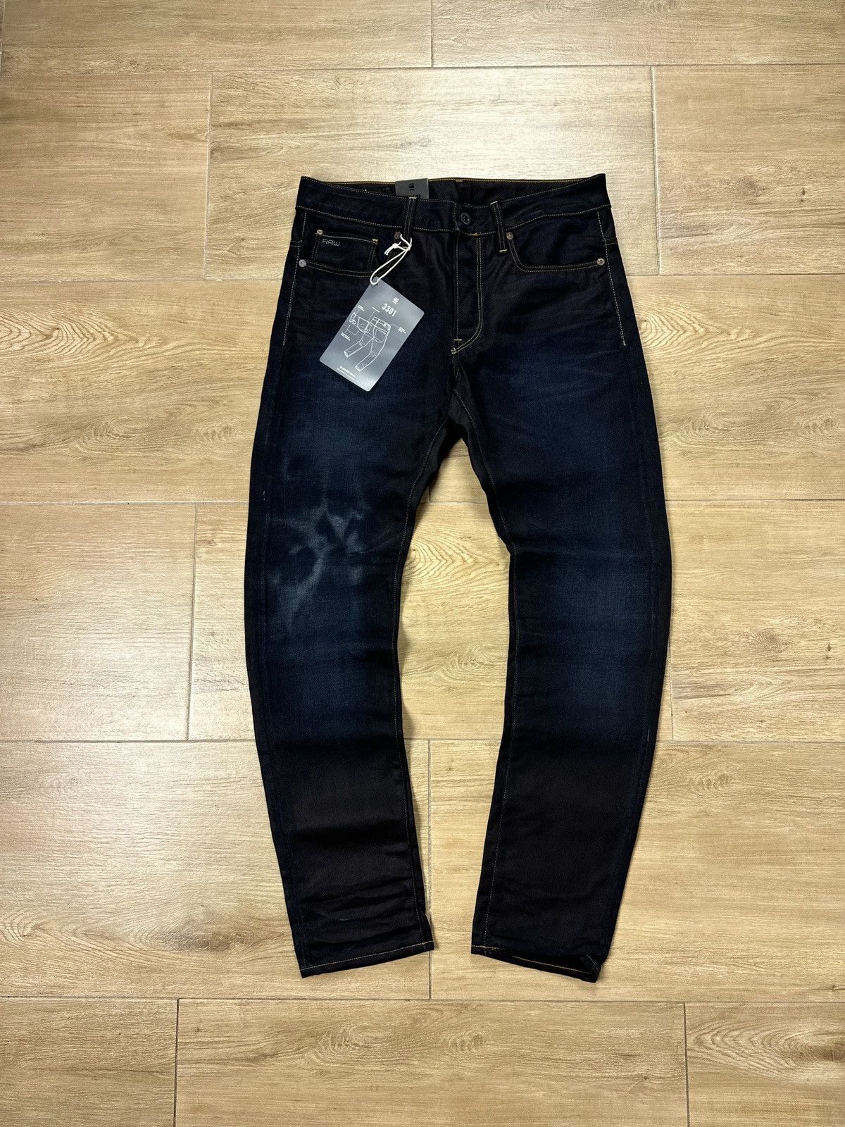 G-Star NEW🏷️ G-Star Raw 3301 OT Slim Denim Jeans Size US 31 - 1 Thumbnail