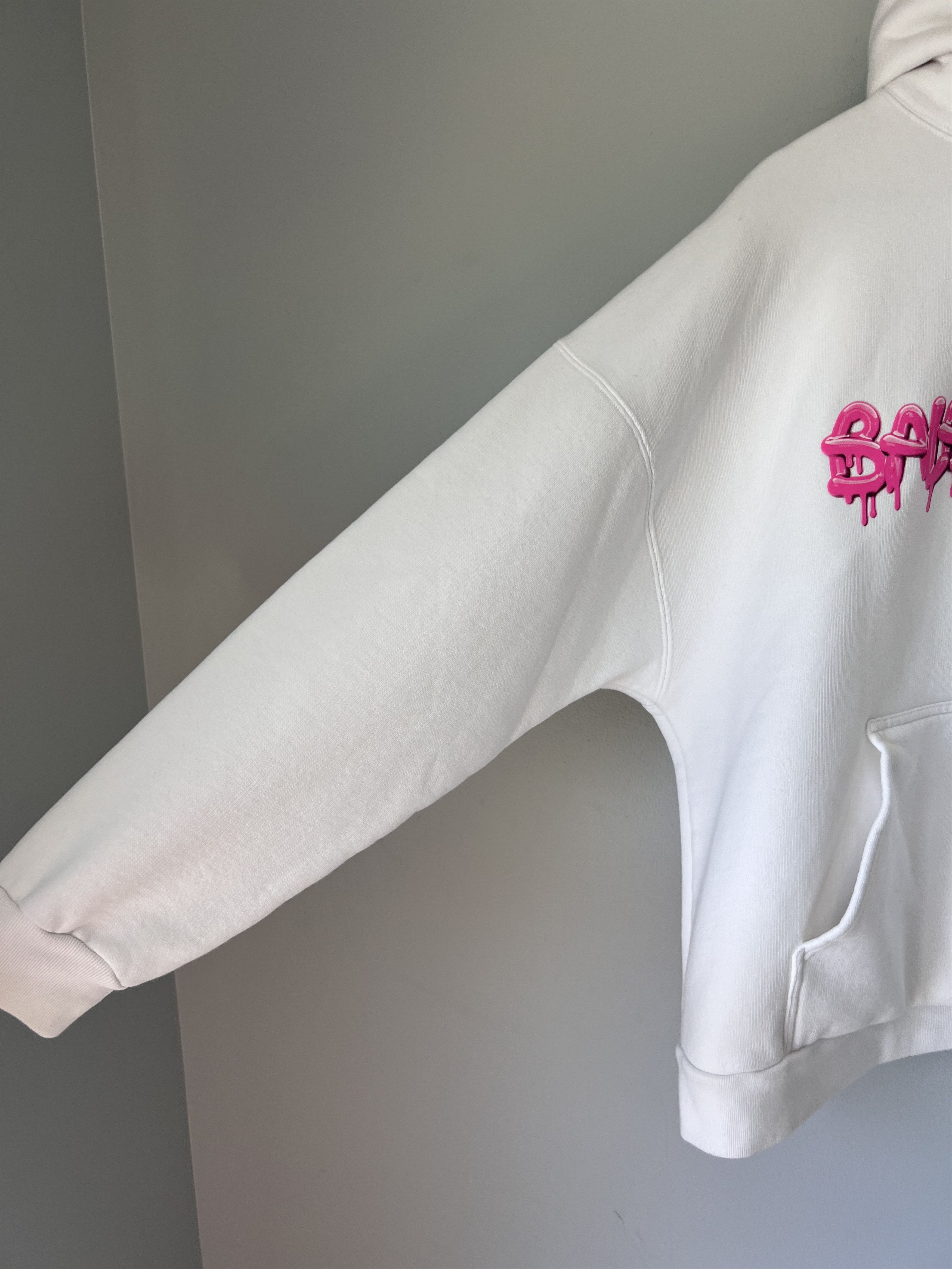 Balenciaga Balenciaga Slime Logo Hoodie in White Pink Size US S / EU 44-46 / 1 - 4 Thumbnail