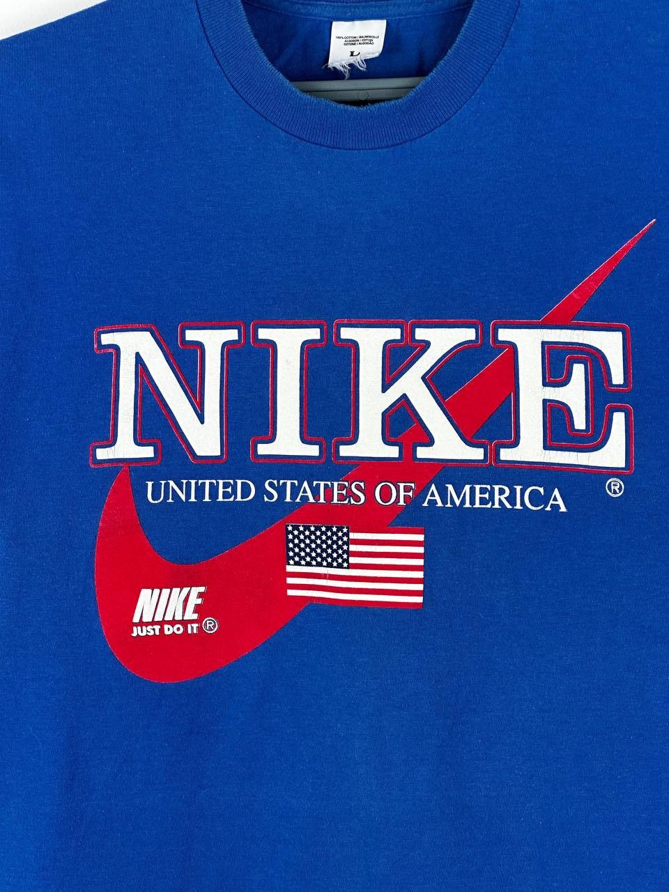 Nike × Vintage Nike Vintage T Shirt 90s Big Logo Y2k USA Size US L / EU 52-54 / 3 - 4 Thumbnail