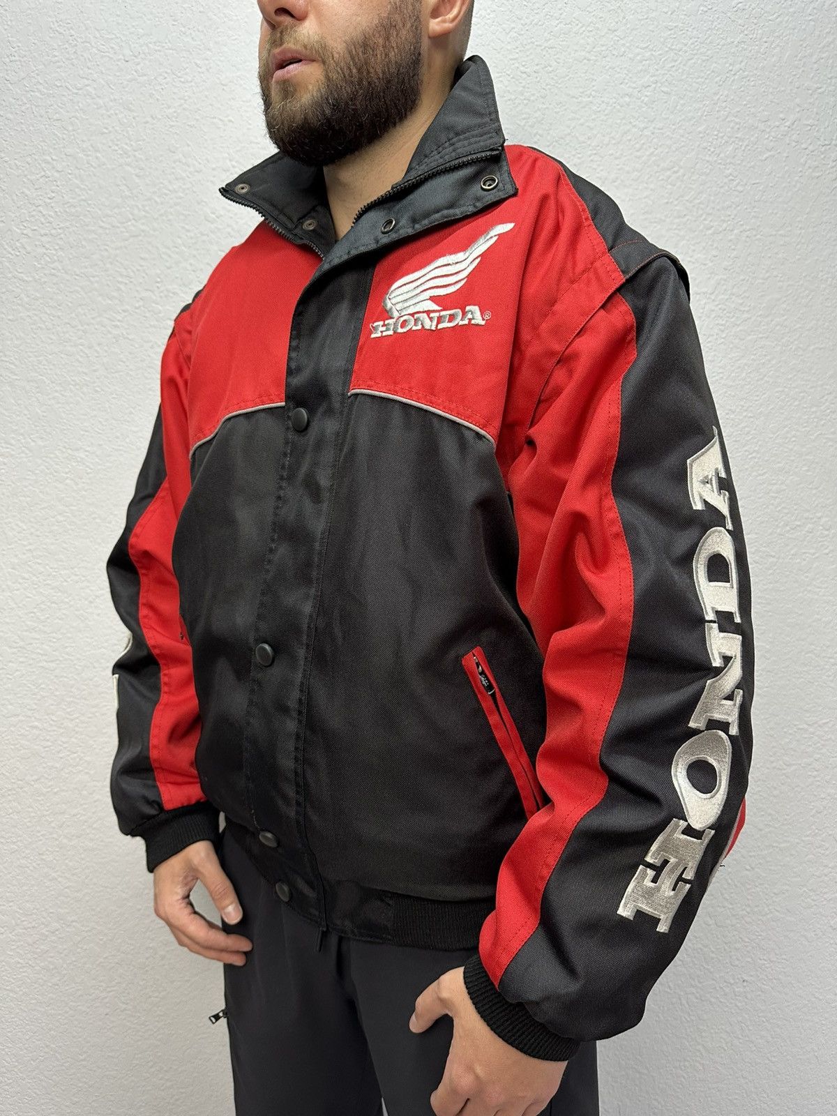Honda Vintage Honda Racing Jacket Embroidered Big Logo Y2K Formula Size US L / EU 52-54 / 3 - 4 Thumbnail