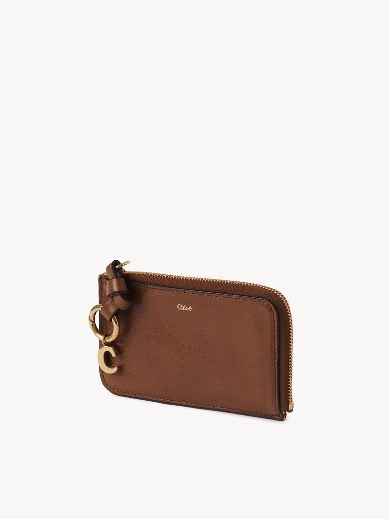 Chloe o1loc1c10226 Size: OS / Alphabet Card Holder in Clay Brown Size ONE SIZE - 2 Thumbnail