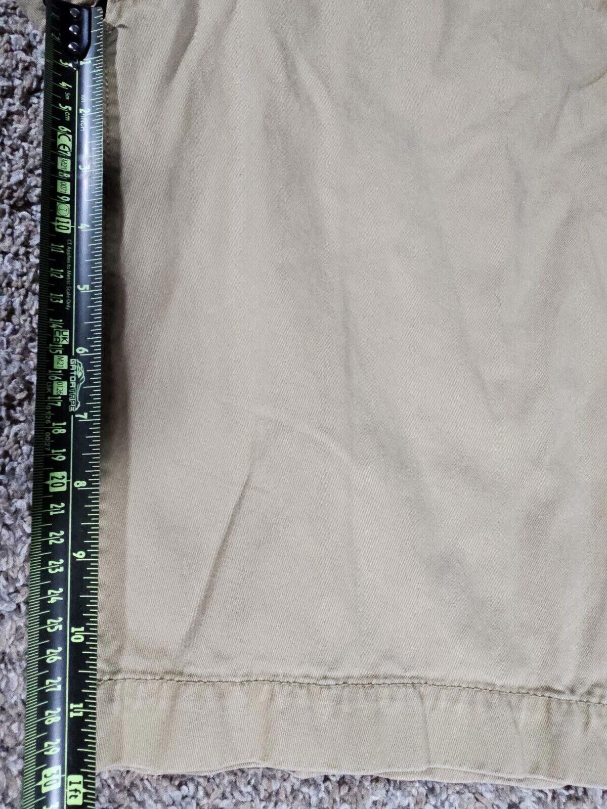Designer American Eagle Shorts Mens 28W Khaki Beige Longboard Bermuda Size US 28 / EU 44 - 5 Thumbnail