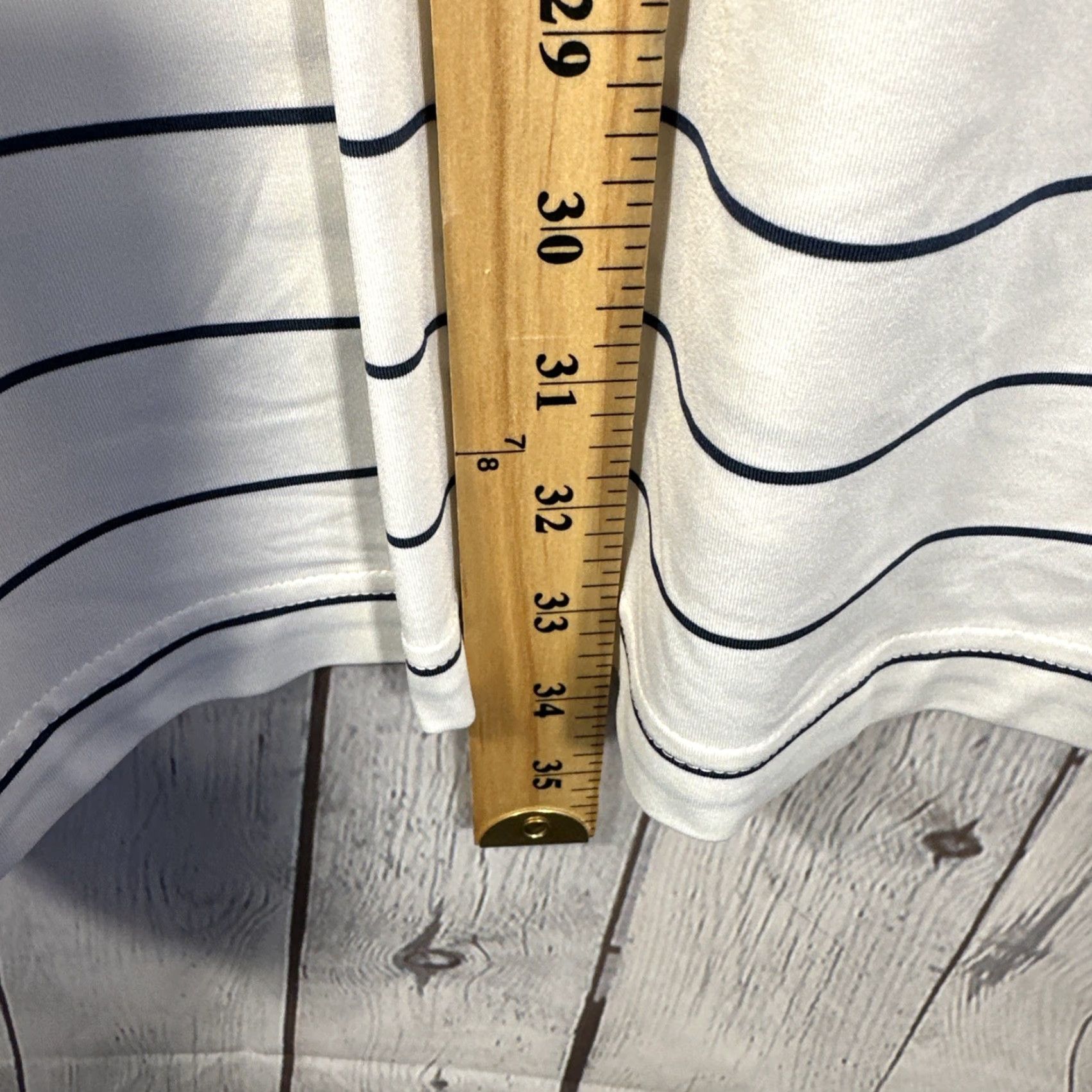 Peter Millar Peter Millar Polo Shirt Mens XL White Stripe Summer Comfort Golf Stretch Casual Size US XL / EU 56 / 4 - 8 Thumbnail