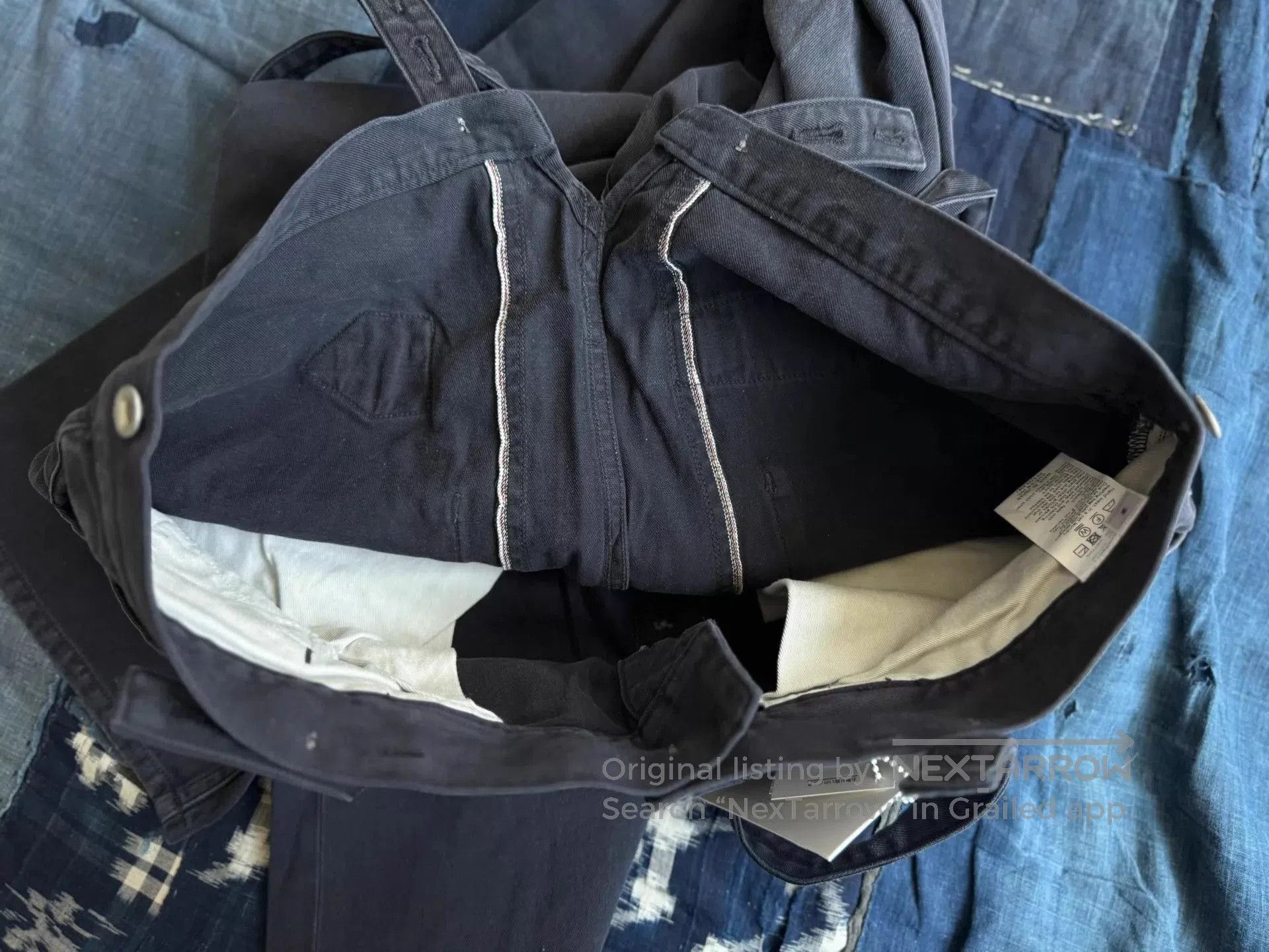 Visvim Black Denim Suspender Pants Size 32. Size US 32 / EU 48 - 8 Thumbnail