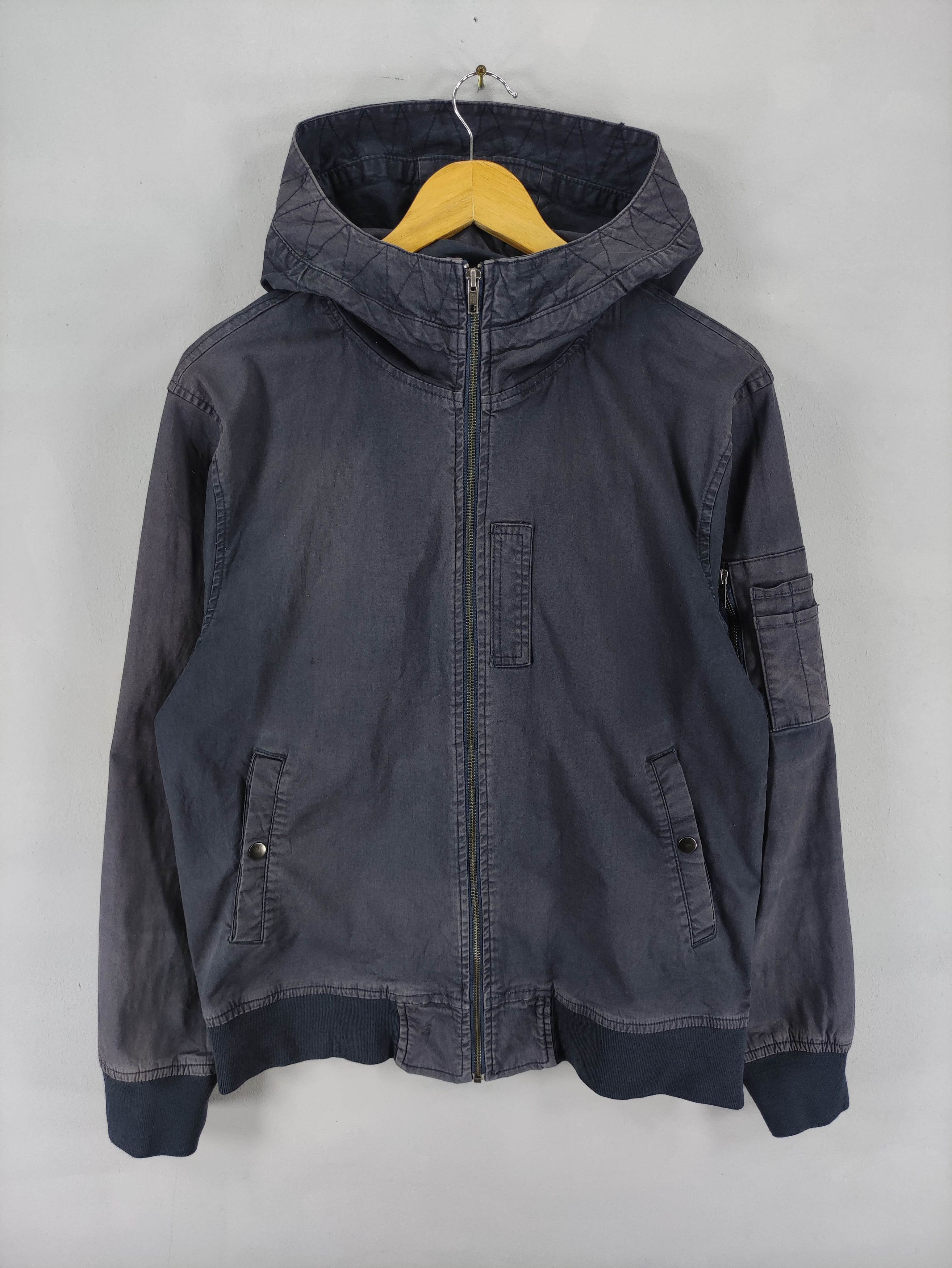 Japanese Brand Vintage Oilcake Bomber Style Jacket Hoodie Zipper Size US XL / EU 56 / 4 - 1 Thumbnail