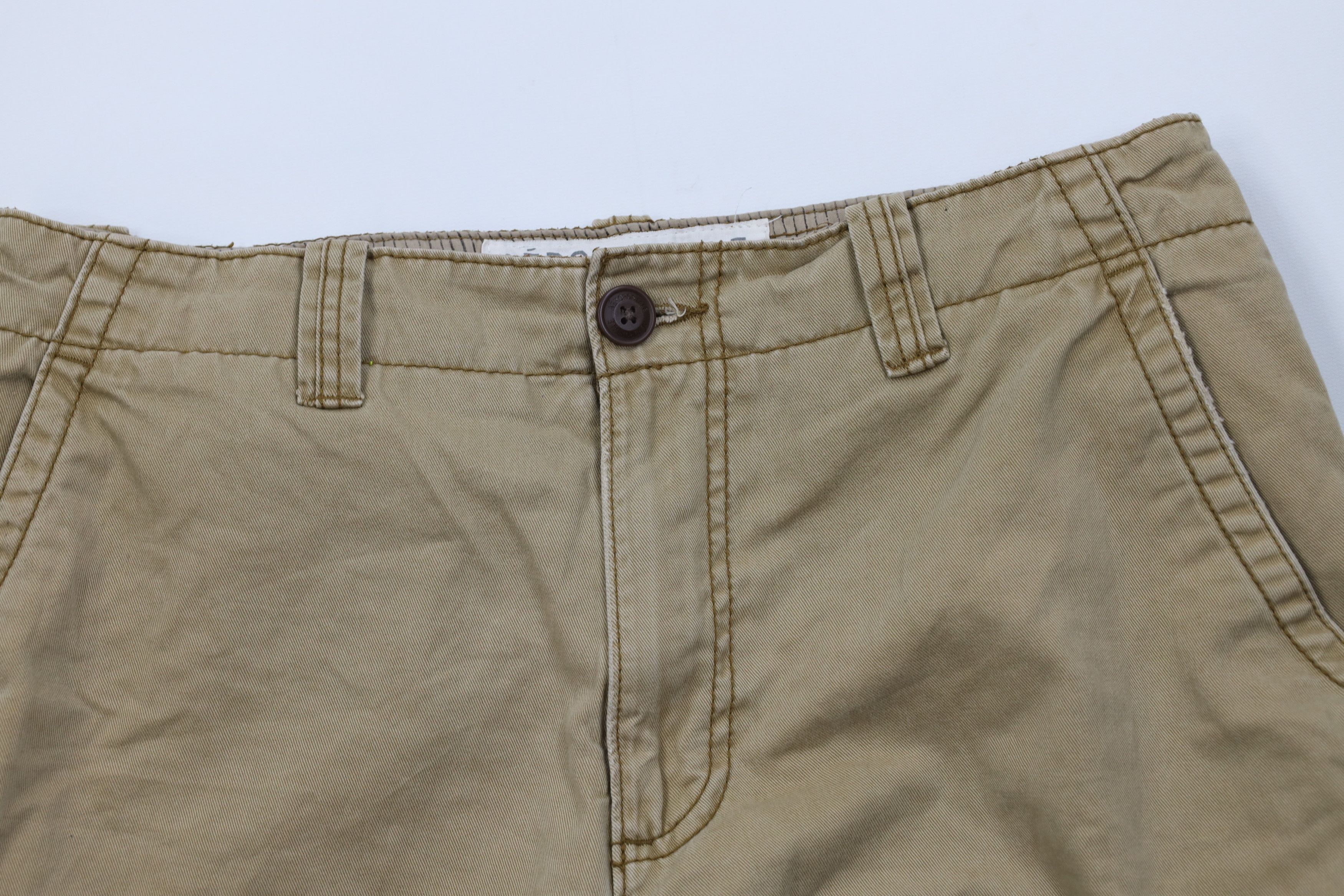 Aeropostale Vintage Y2K Aeropostale Heavyweight Cargo Shorts Brown Size US 32 / EU 48 - 2 Thumbnail