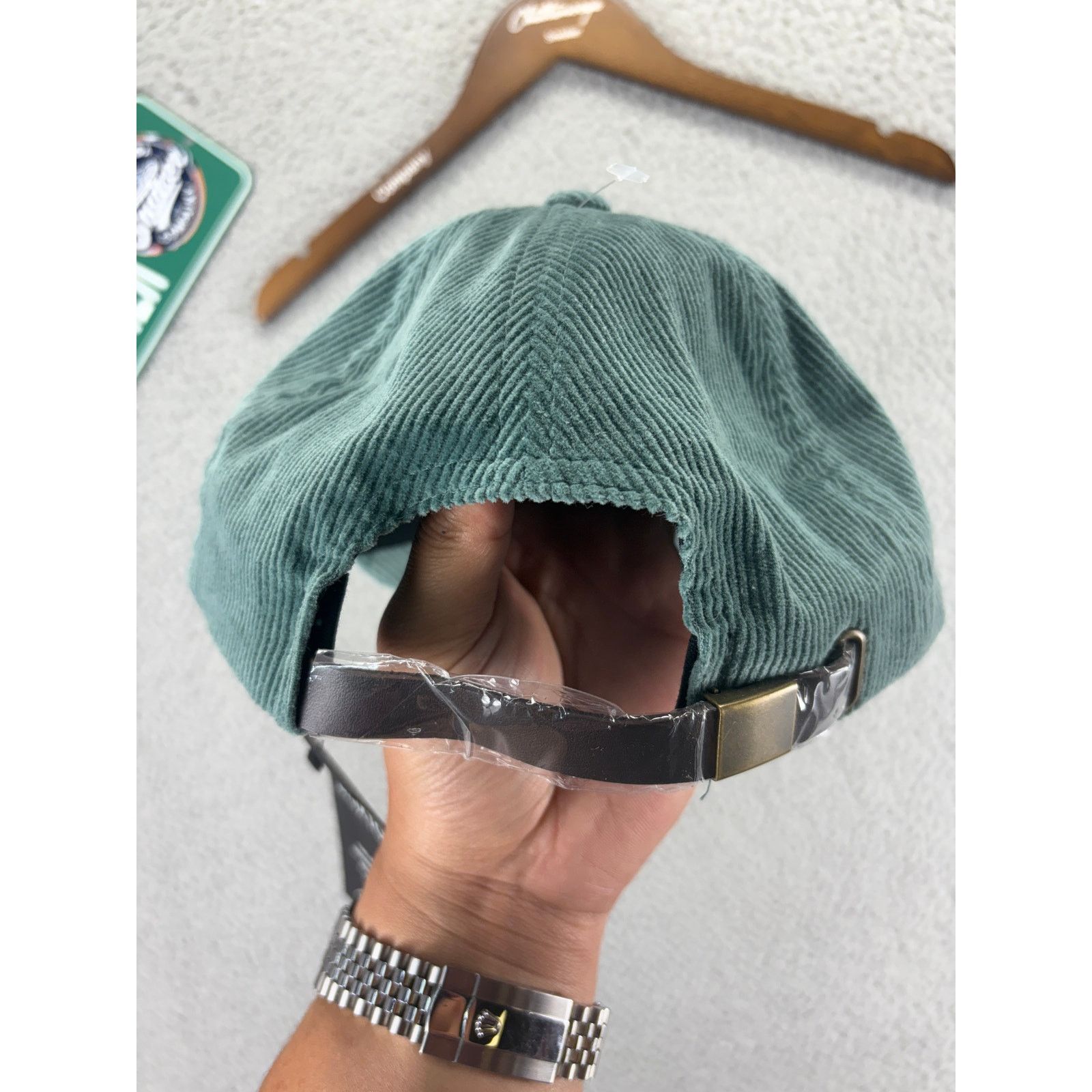 Brixton Brixton Parsons 6 Panel Corduroy Snapback Hat Cap Mens Green Size ONE SIZE - 3 Thumbnail