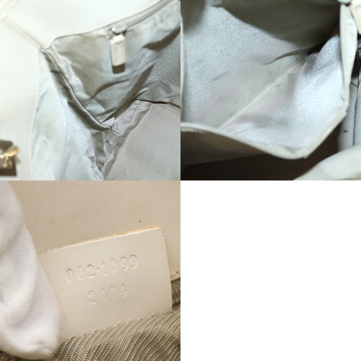 Gucci GUCCI GG Canvas Tote Bag Light Blue Gold 002 002 Size ONE SIZE - 12 Thumbnail