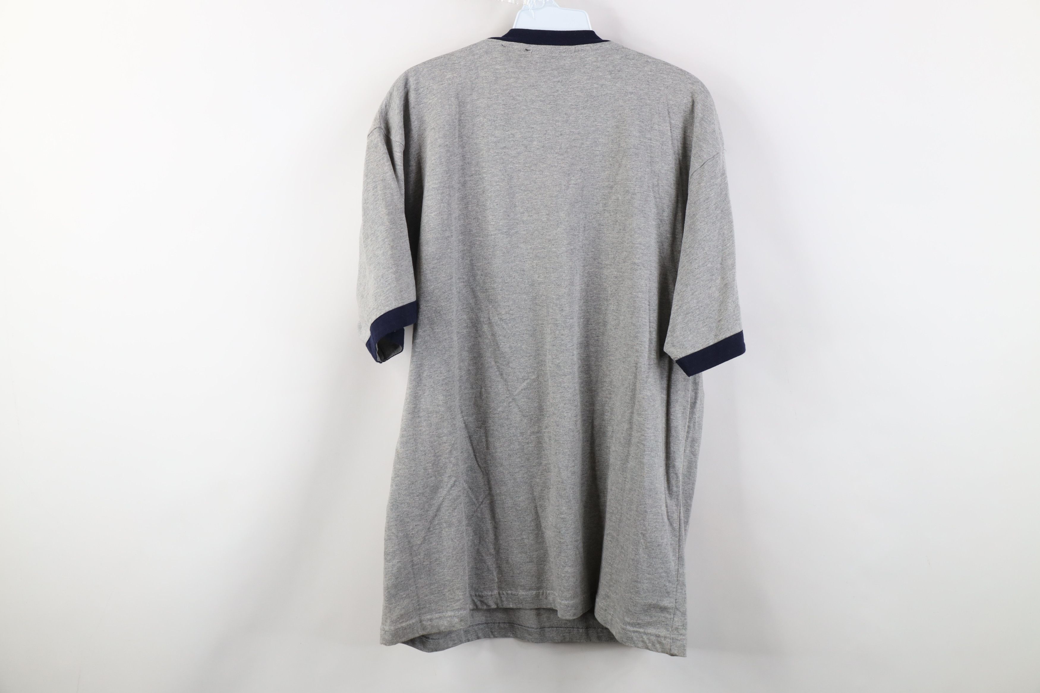 Vintage Vintage 90s Y2K Paco Jeans Graffiti Ringer T-Shirt Gray Size US M / EU 48-50 / 2 - 11 Thumbnail