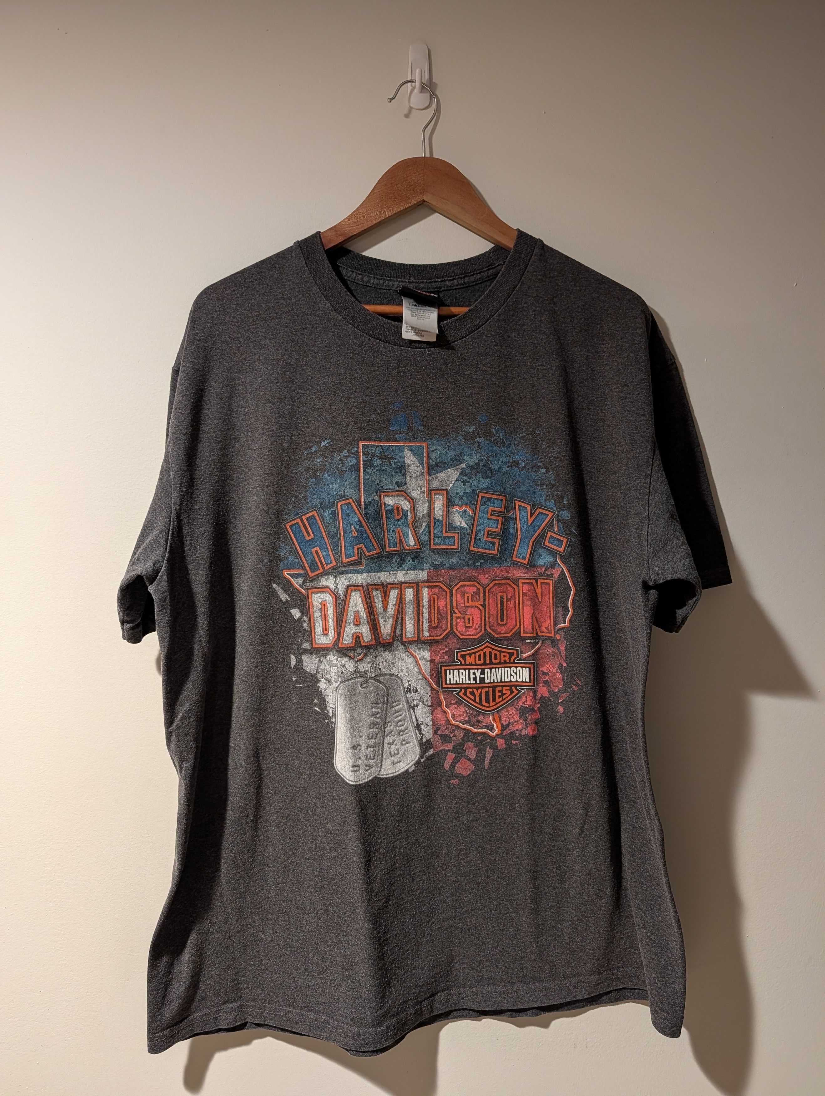 Harley Davidson Vintage 2015 Harley Davidson Flag El Paso Texas T-Shirt Size US XL / EU 56 / 4 - 1 Thumbnail