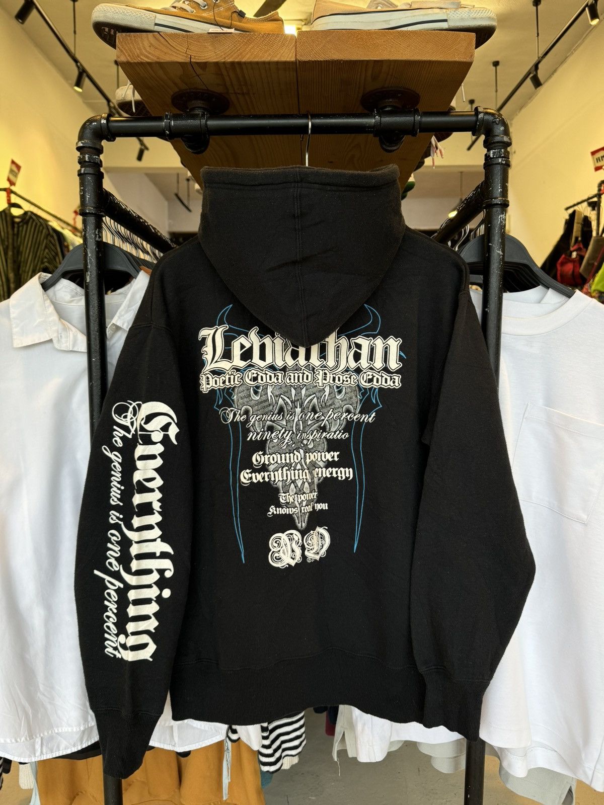 Japanese Brand Vintage Y2K Beaumere Punk Riot Poem Laces Hoodies Size US L / EU 52-54 / 3 - 5 Thumbnail